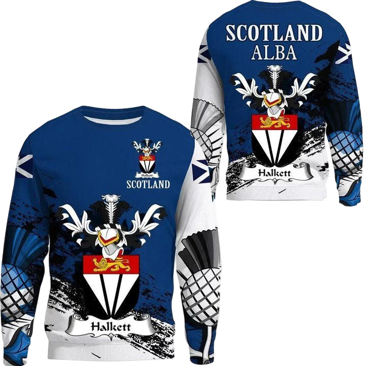Halkett Scottish Family Crest Scotland Special Sweater A7 ? Usalast