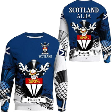 Halkett Scottish Family Crest Scotland Special Sweater A7 ? Usalast