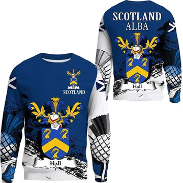 Hall Scottish Family Crest Scotland Special Sweater A7 ? Usalast