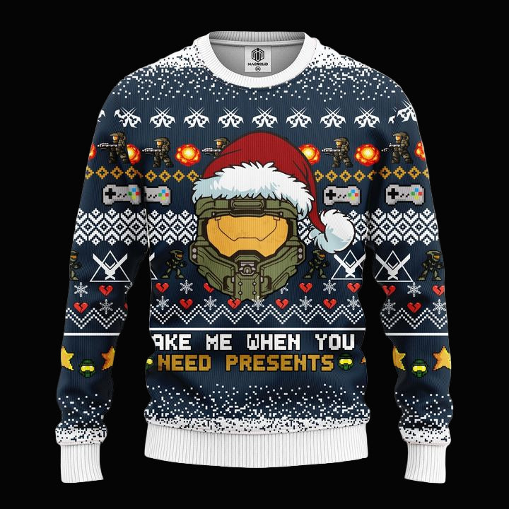 Halo 3D Ugly Christmas Sweater Amazing Gift Idea Thanksgiving Gift ? Usalast