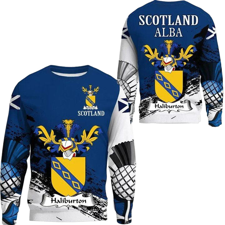Halyburton Or Haliburton Scottish Family Crest Scotland Special Sweater A7 ? Usalast