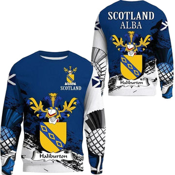 Halyburton Or Haliburton Scottish Family Crest Scotland Special Sweater A7 ? Usalast
