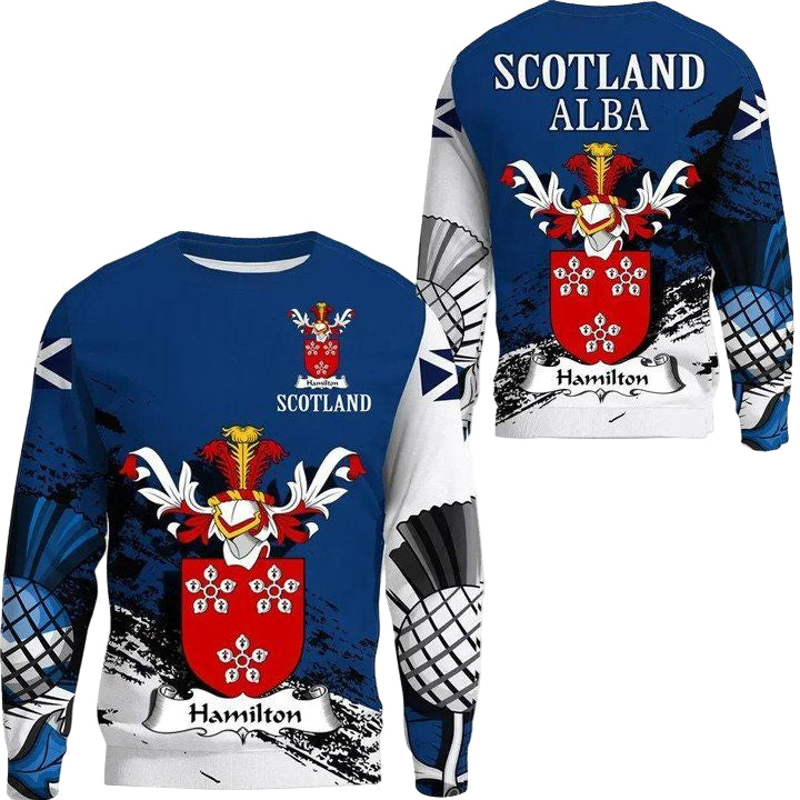Hamilton I Scottish Family Crest Scotland Special Sweater A7 ? Usalast