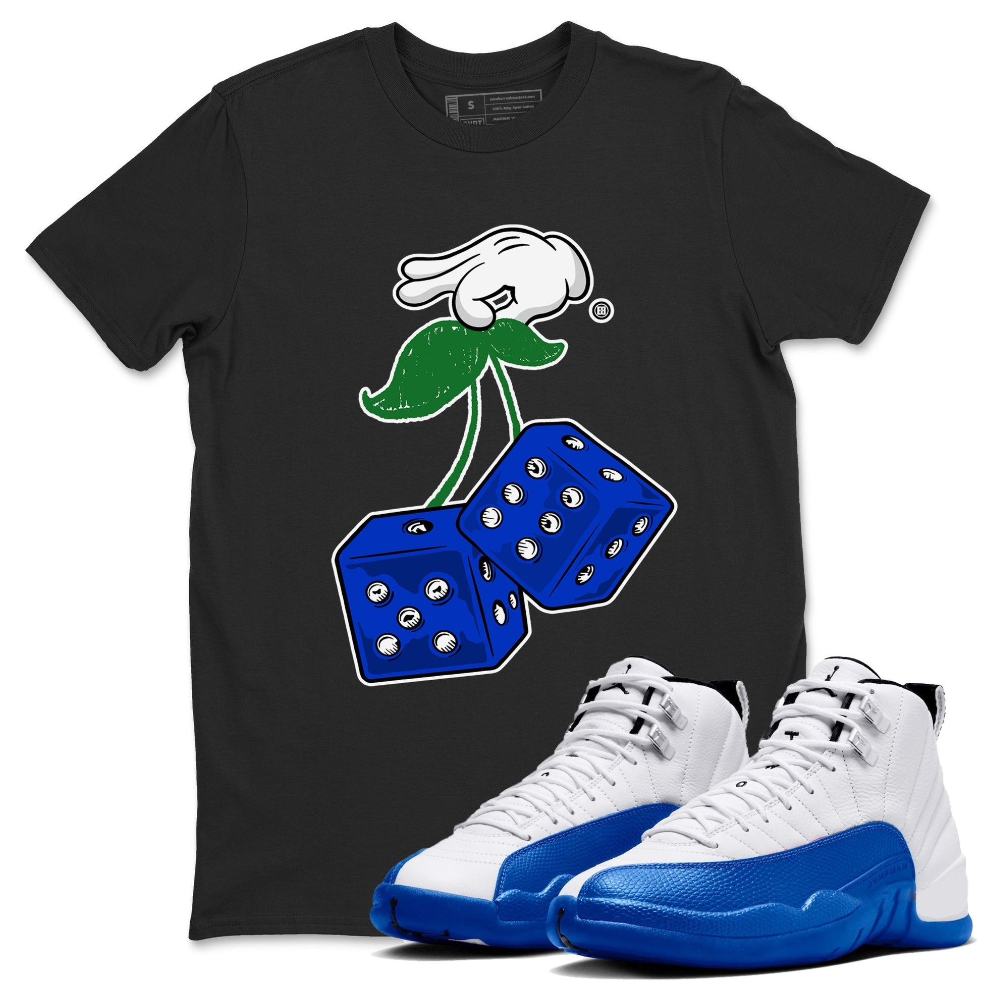 Hanging Dice Sneaker Tees - Air Jordan 12 Blueberry