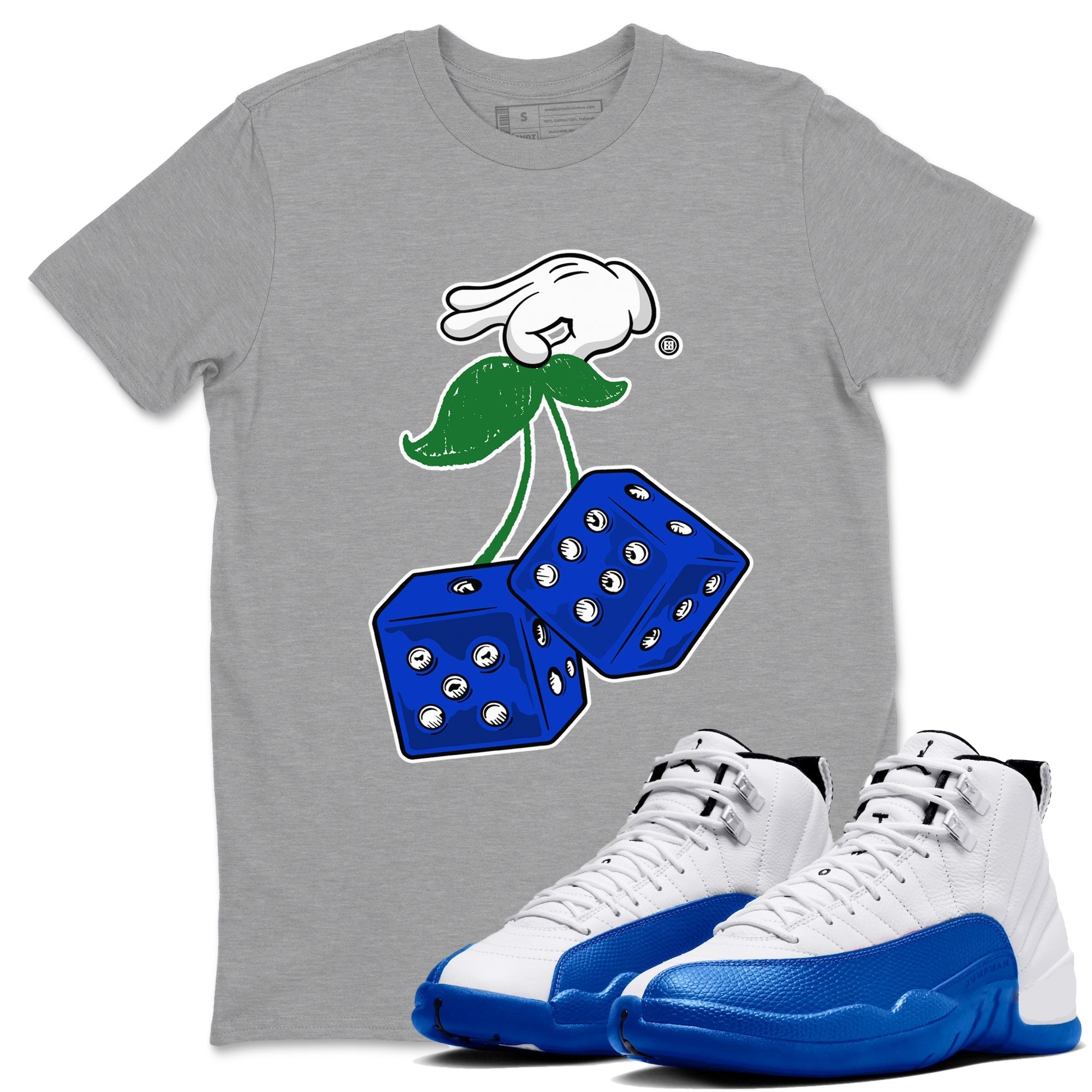 Hanging Dice Sneaker Tees - Air Jordan 12 Blueberry