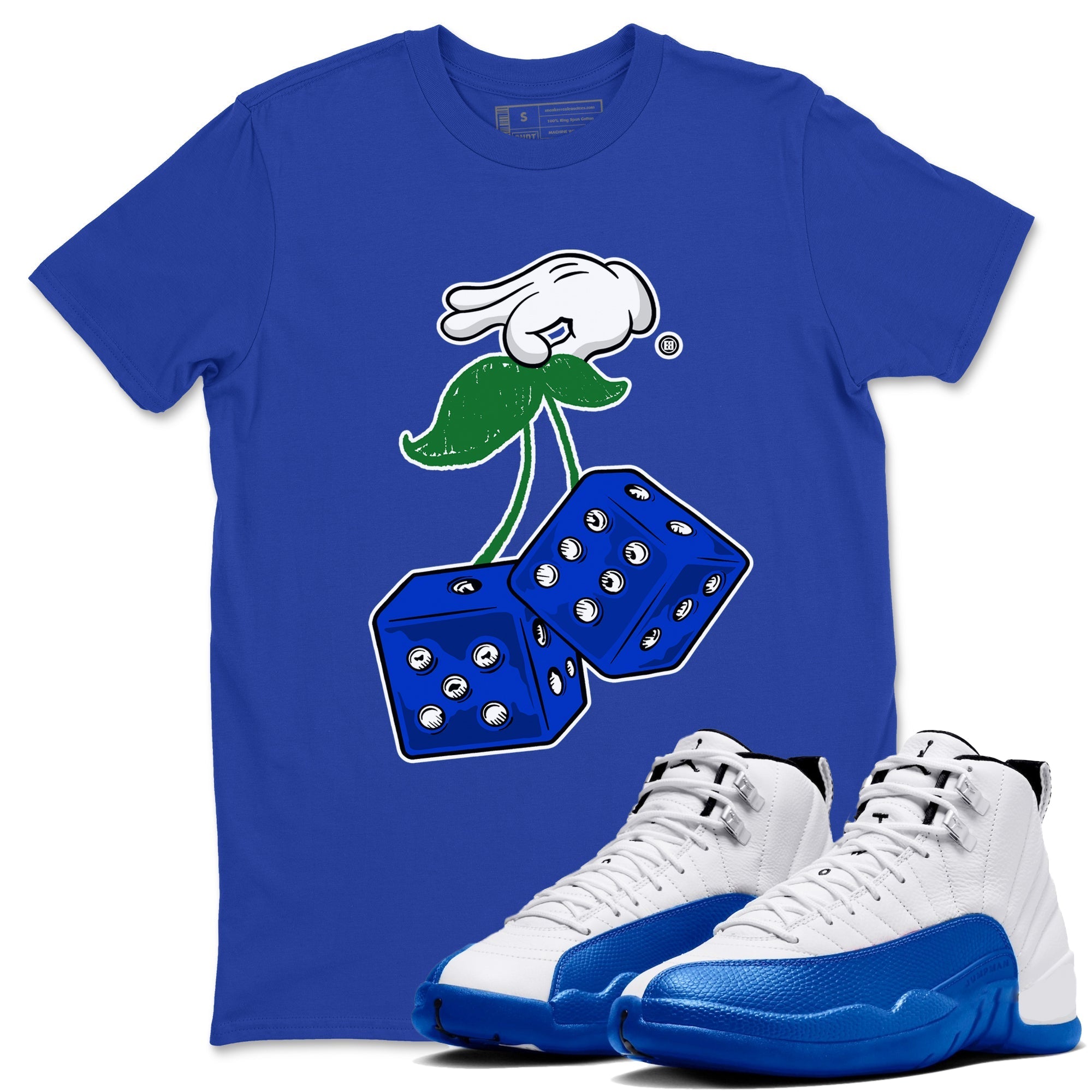 Hanging Dice Sneaker Tees - Air Jordan 12 Blueberry