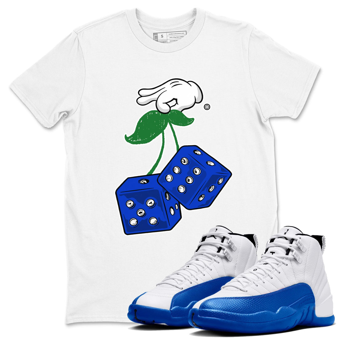 Hanging Dice Sneaker Tees - Air Jordan 12 Blueberry
