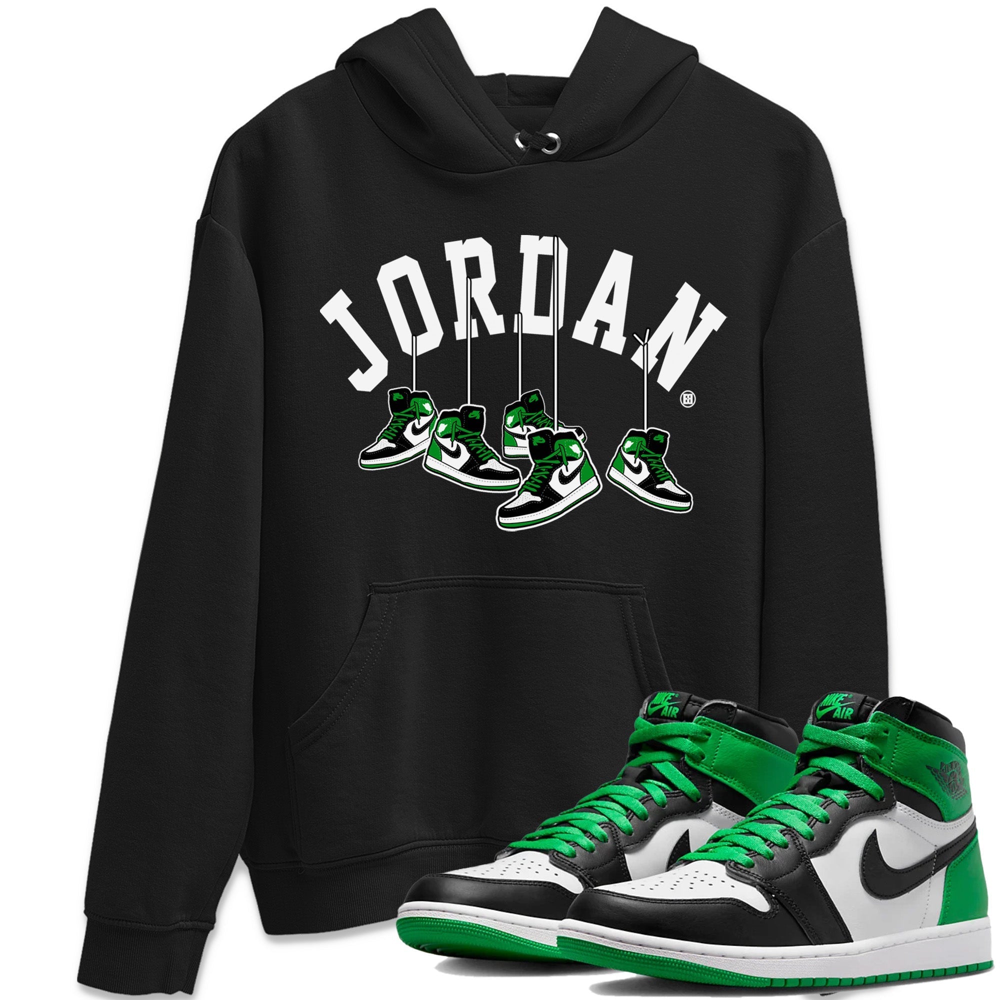 Hanging Sneakers Unisex Tops - Air Jordan 1 Celtics