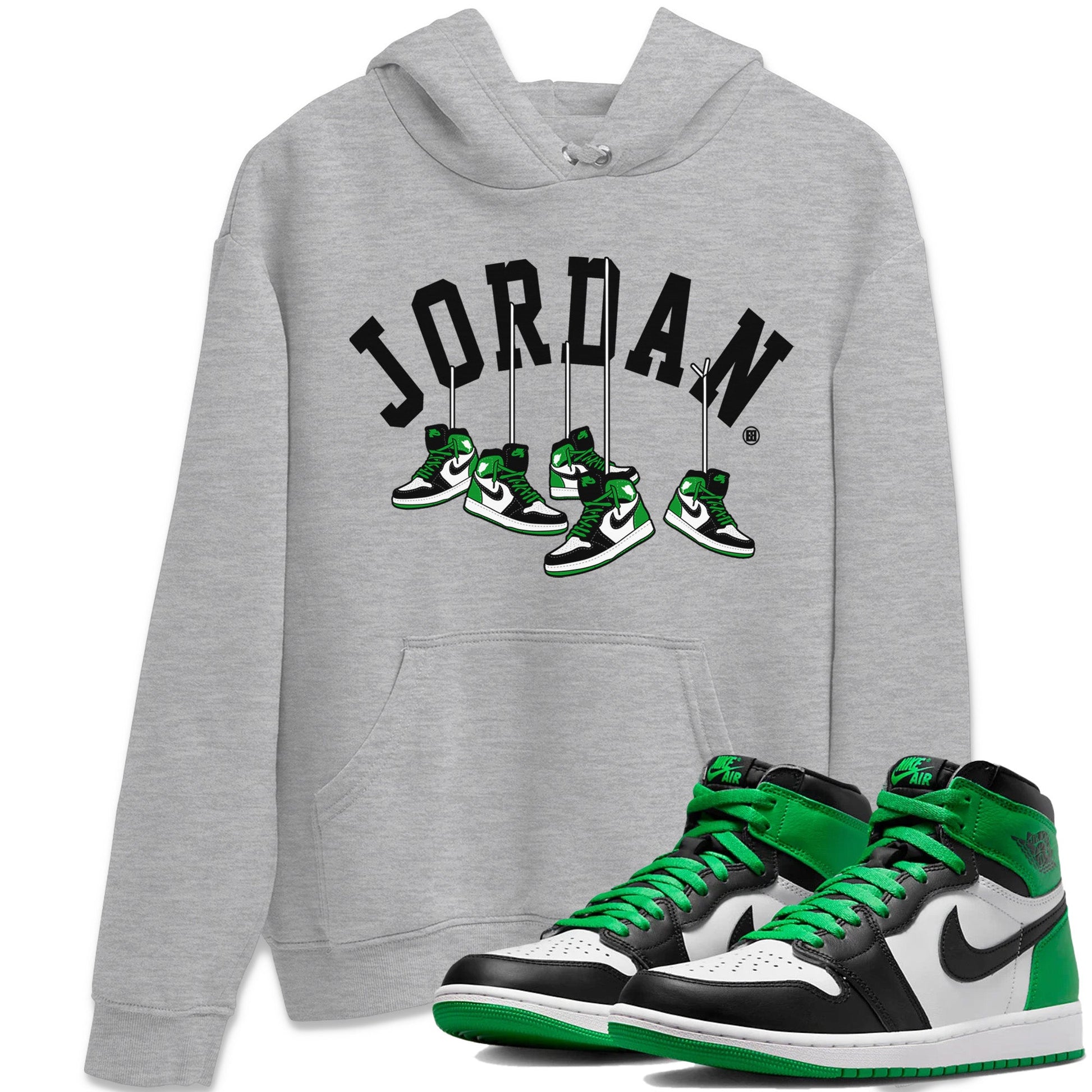 Hanging Sneakers Unisex Tops - Air Jordan 1 Celtics