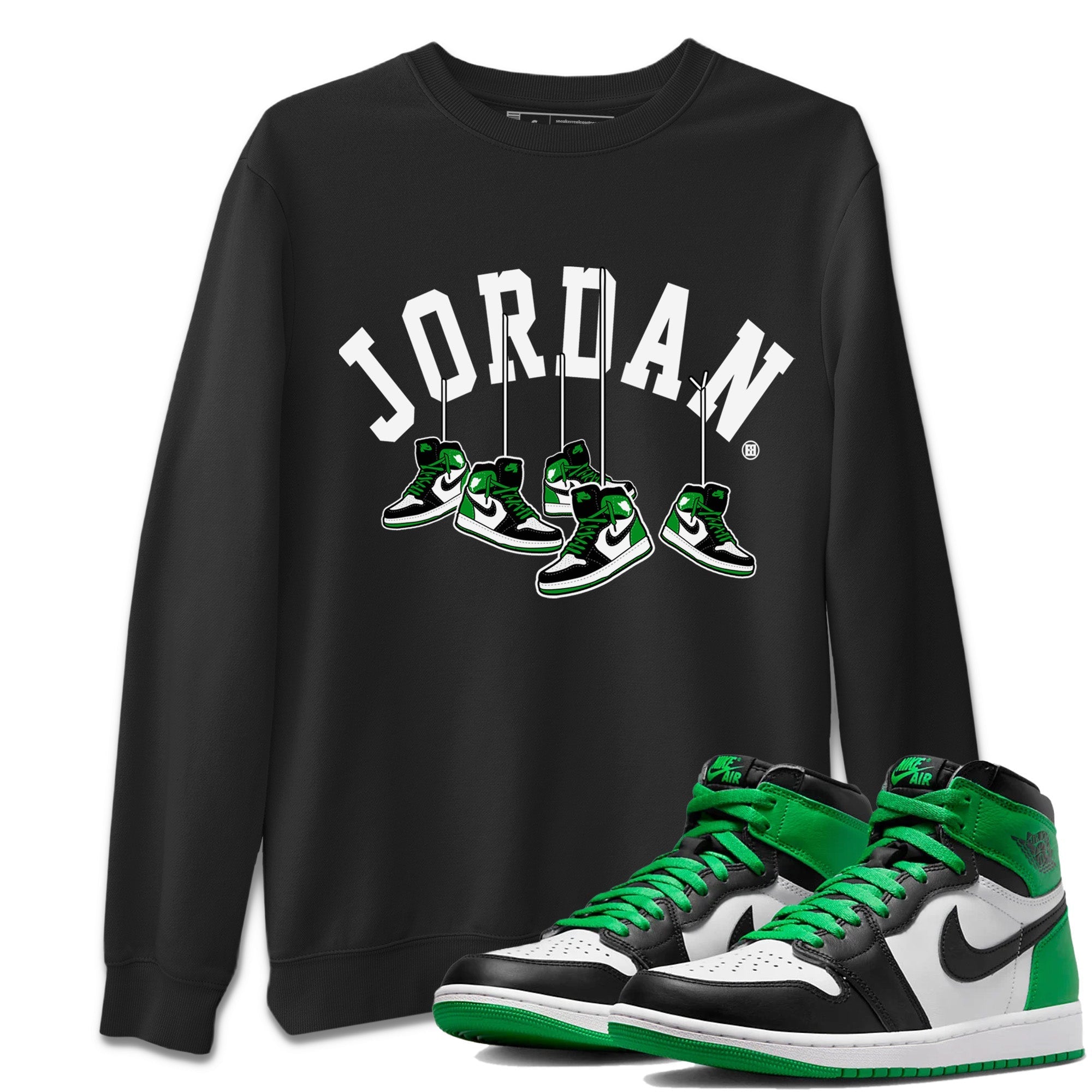 Hanging Sneakers Unisex Tops - Air Jordan 1 Celtics