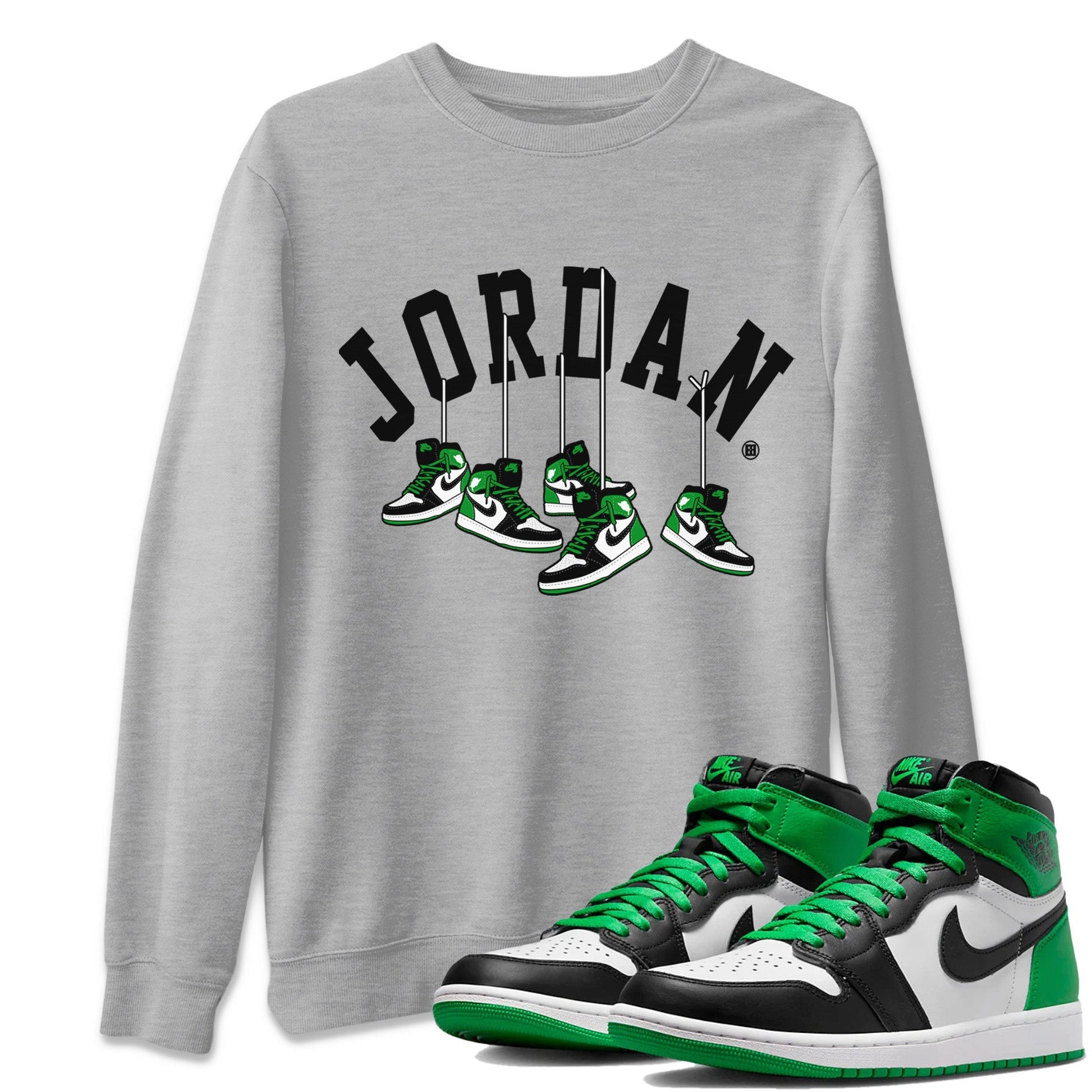 Hanging Sneakers Unisex Tops - Air Jordan 1 Celtics