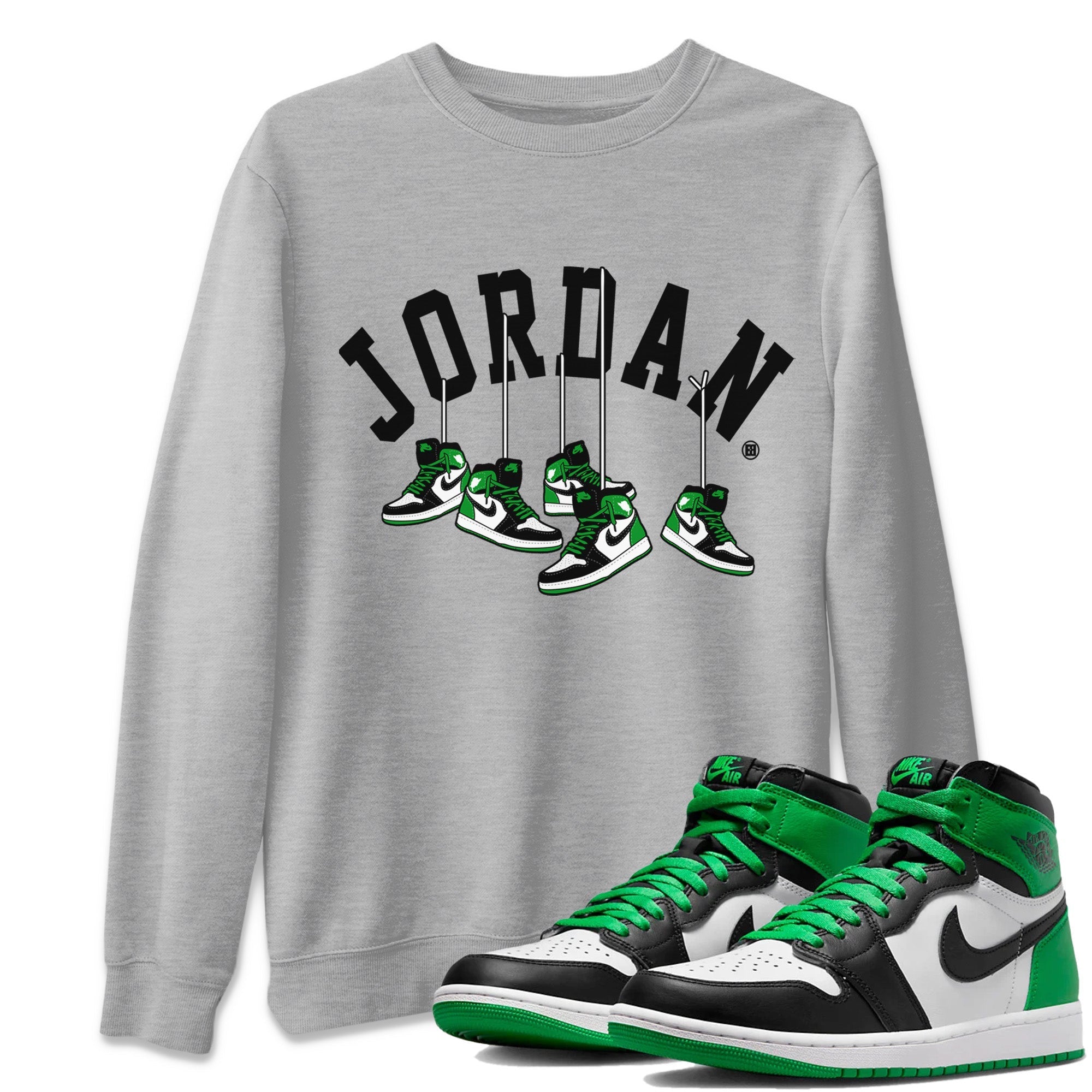 Hanging Sneakers Unisex Tops - Air Jordan 1 Celtics