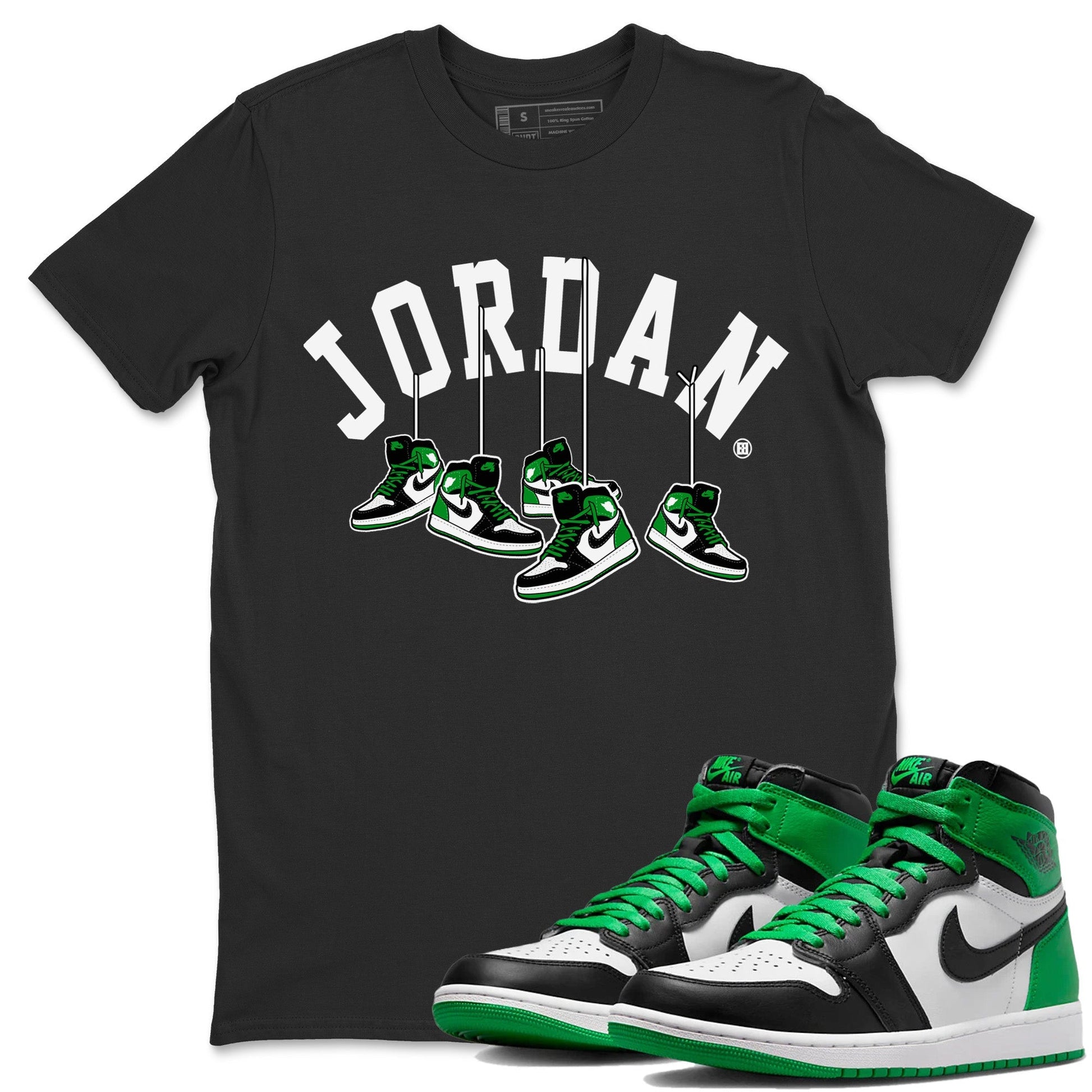 Hanging Sneakers Unisex Tops - Air Jordan 1 Celtics