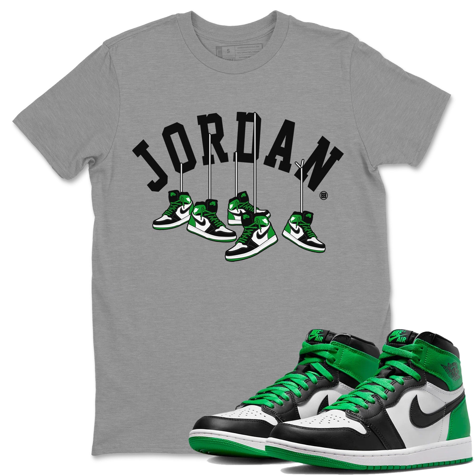 Hanging Sneakers Unisex Tops - Air Jordan 1 Celtics