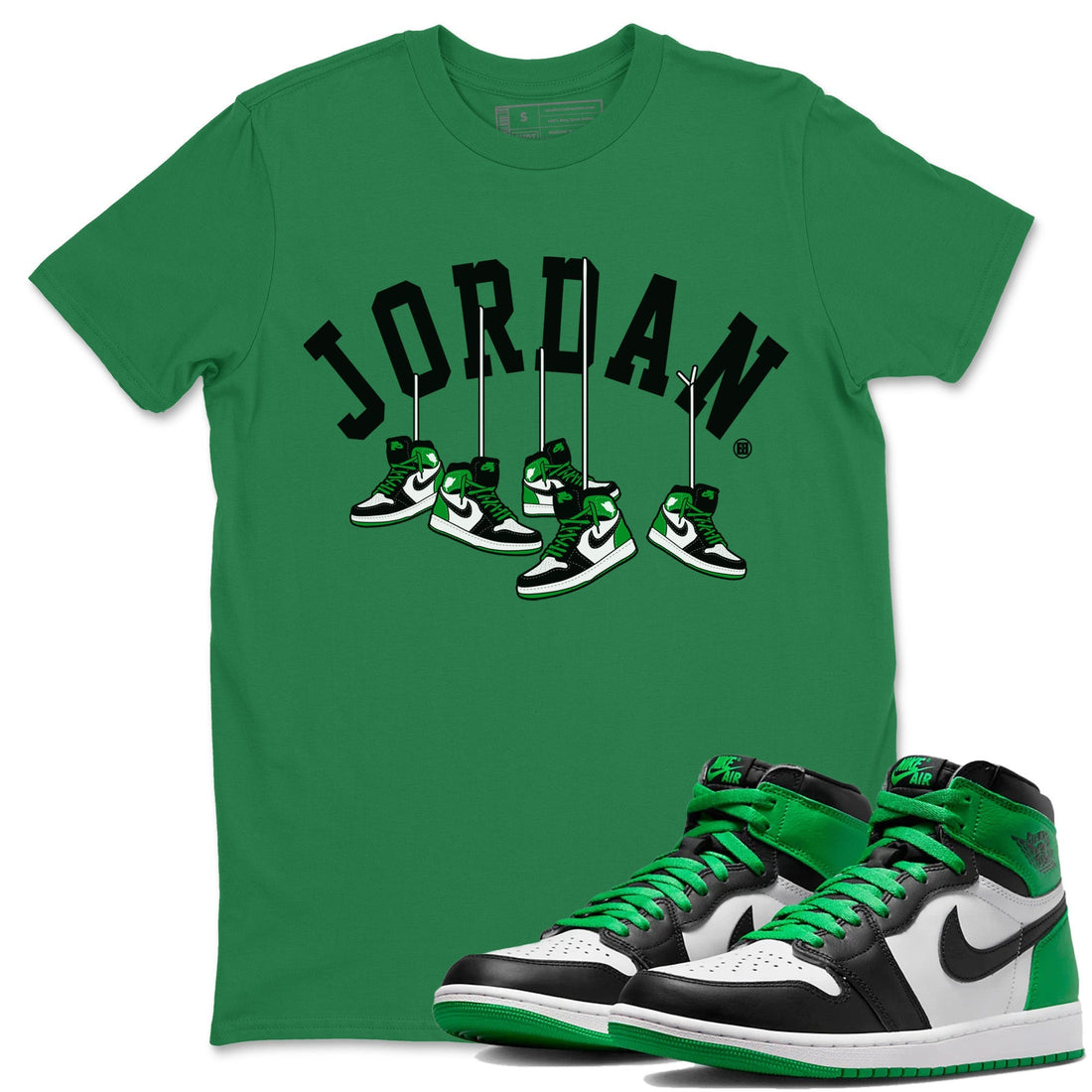 Hanging Sneakers Unisex Tops - Air Jordan 1 Celtics