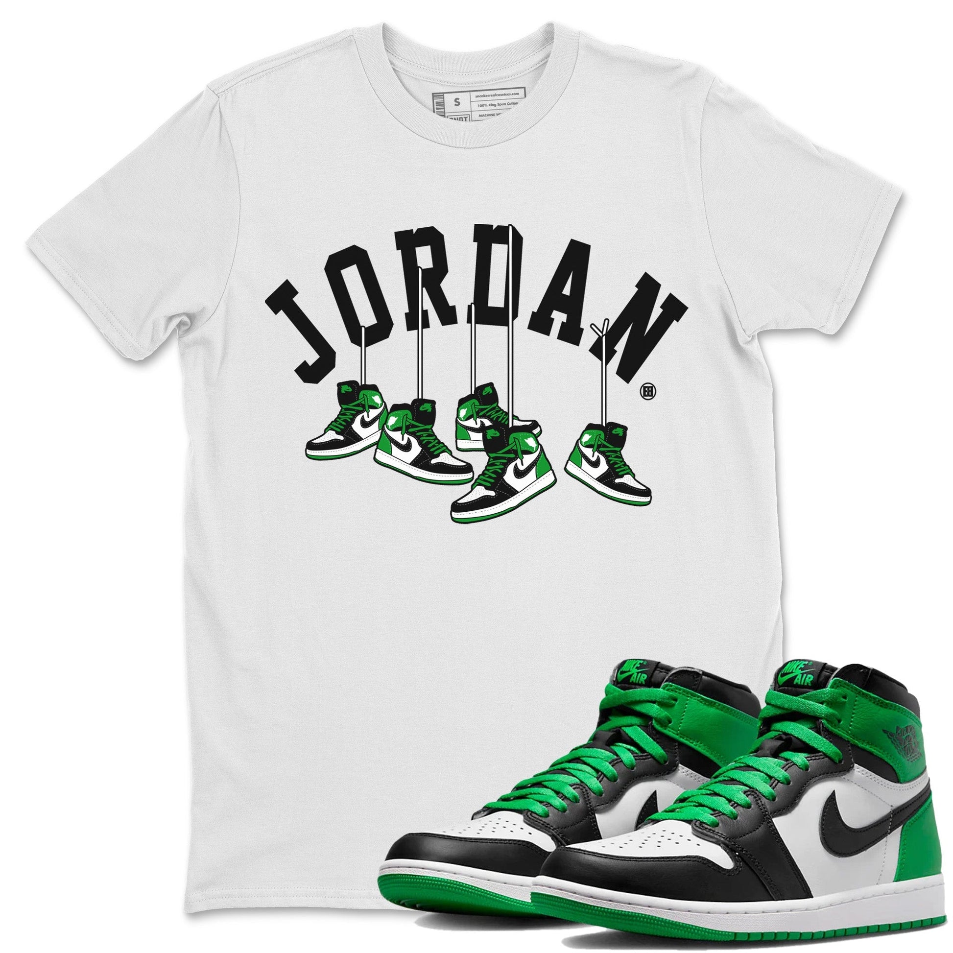 Hanging Sneakers Unisex Tops - Air Jordan 1 Celtics