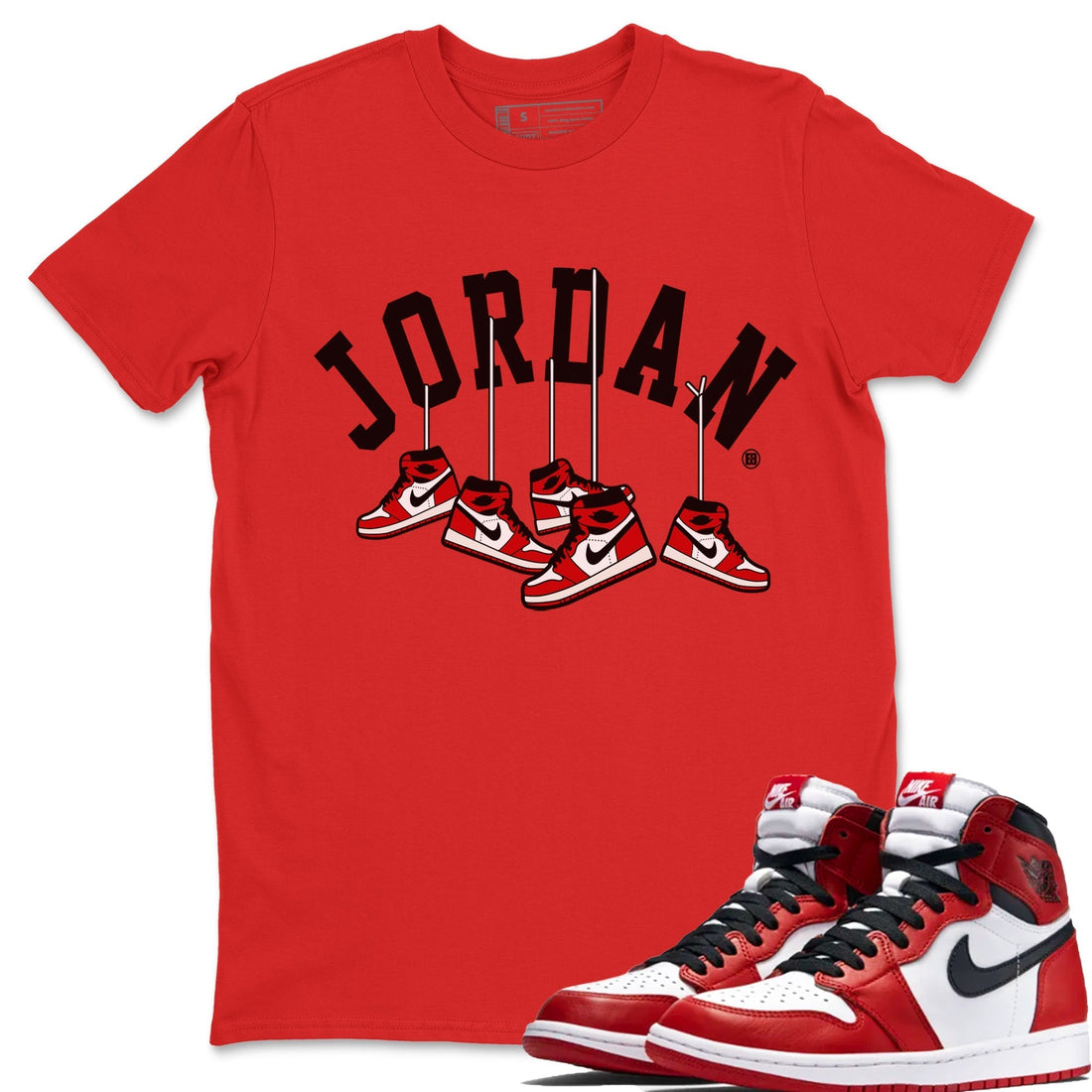 Hanging Sneakers Unisex Tops - Air Jordan 1 Chicago