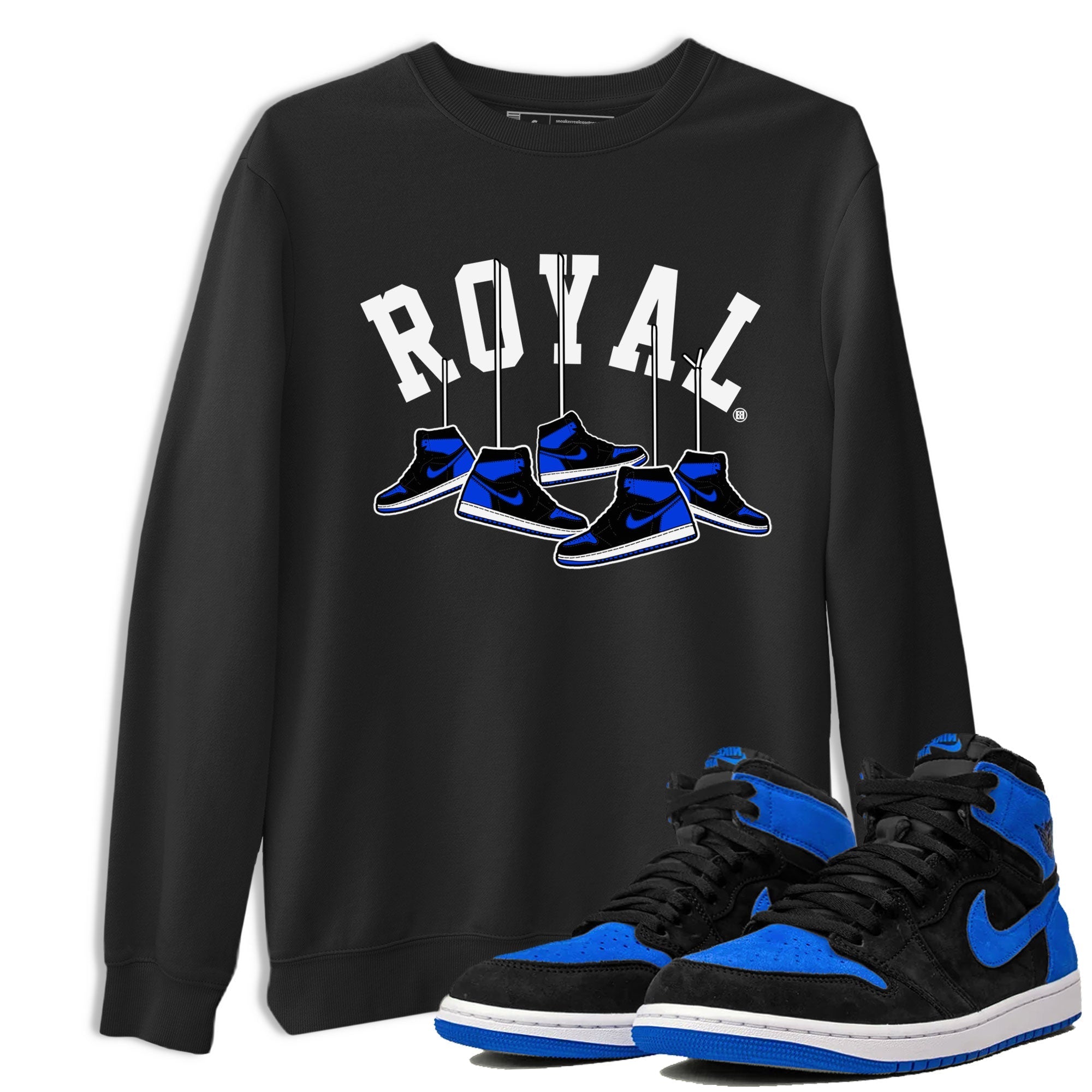 Hanging Sneakers Sneaker Tee - Air Jordan 1 Royal Reimagined