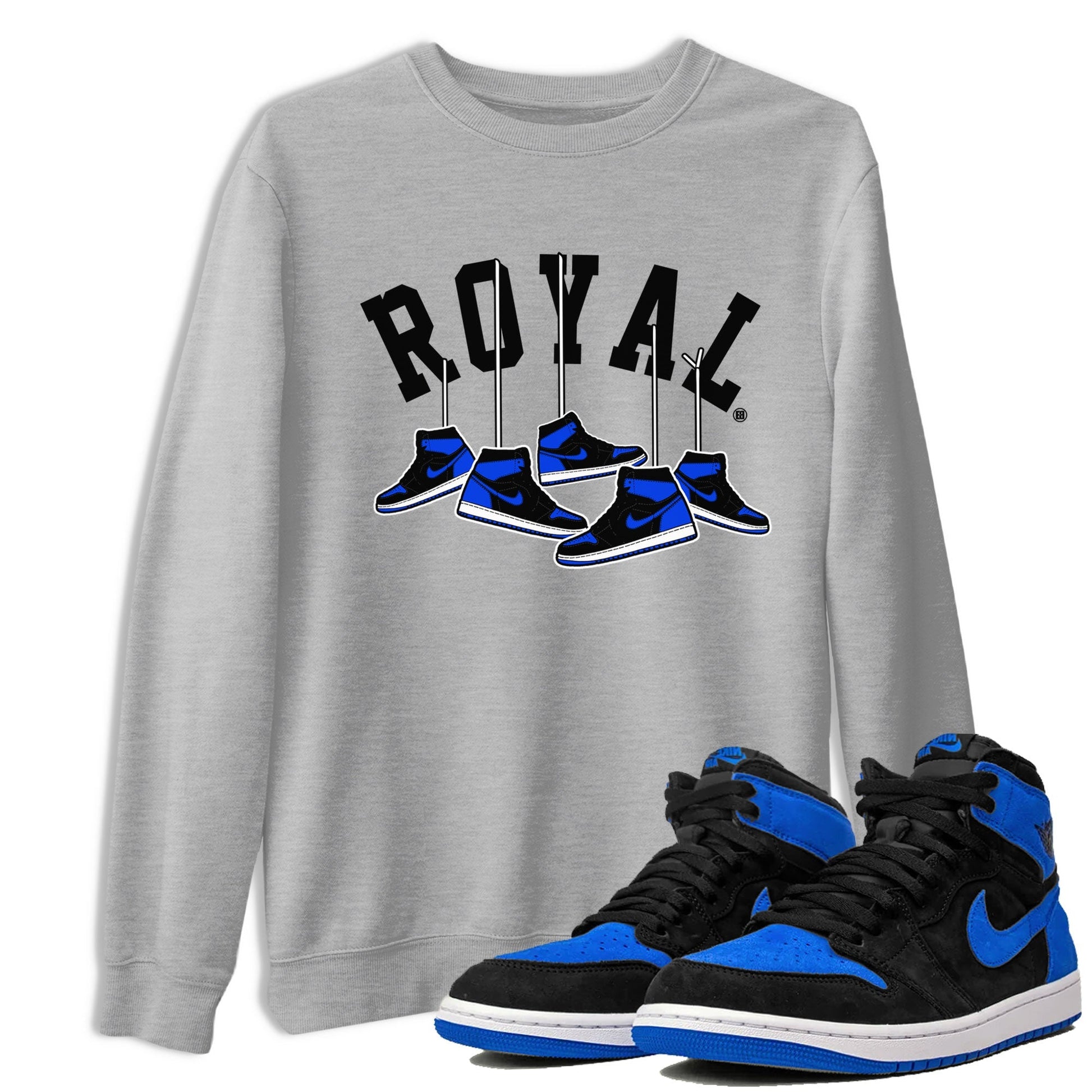 Hanging Sneakers Sneaker Tee - Air Jordan 1 Royal Reimagined