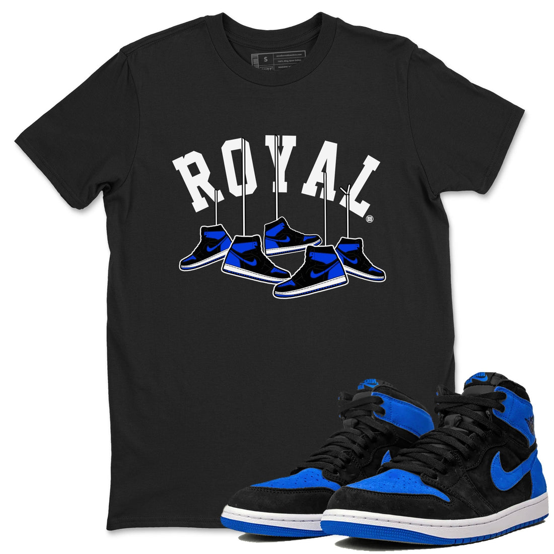 Hanging Sneakers Sneaker Tee - Air Jordan 1 Royal Reimagined