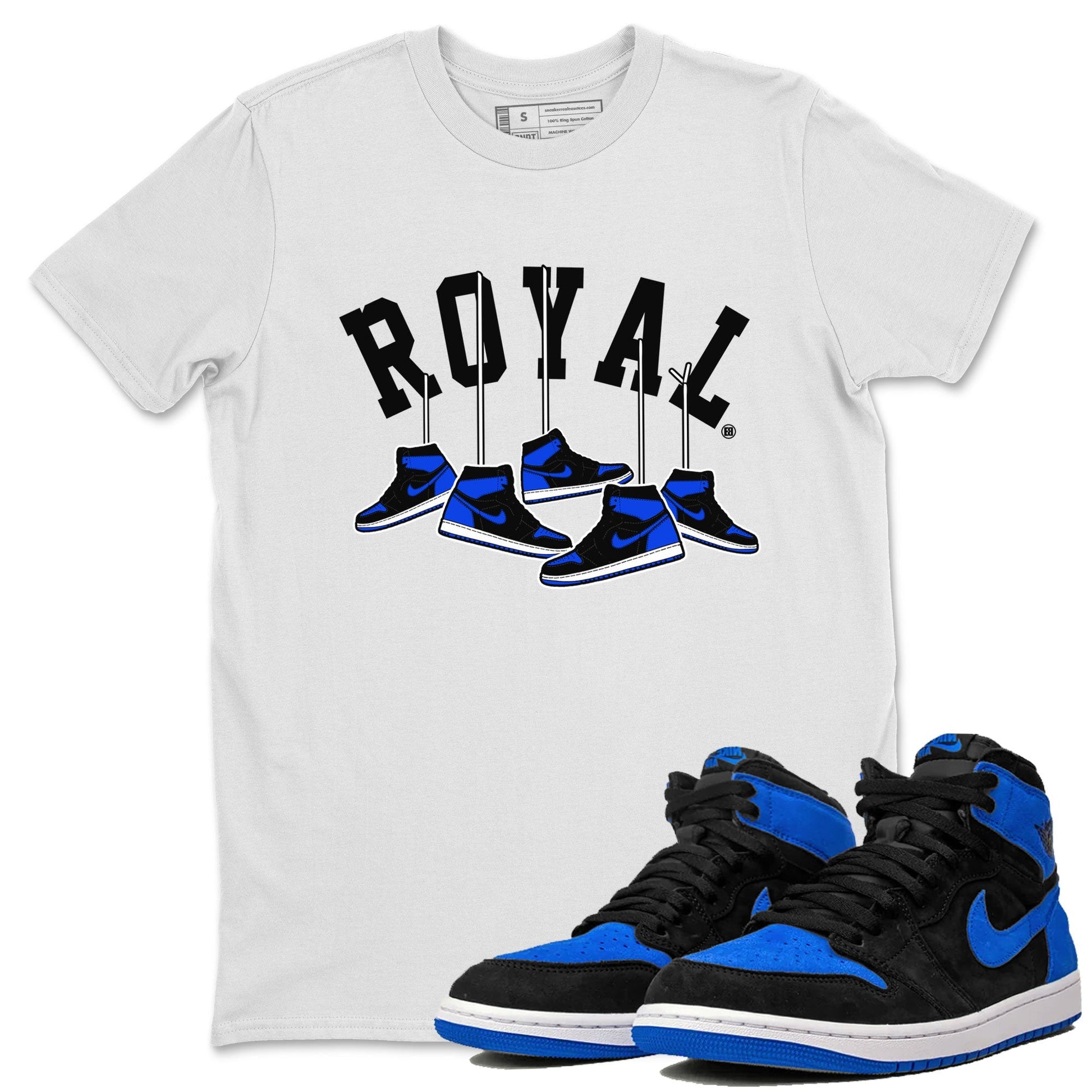 Hanging Sneakers Sneaker Tee - Air Jordan 1 Royal Reimagined