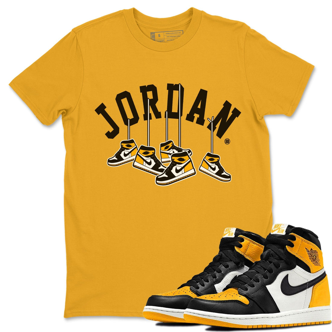 Hanging Sneakers Unisex Tops - Air Jordan 1 Taxi