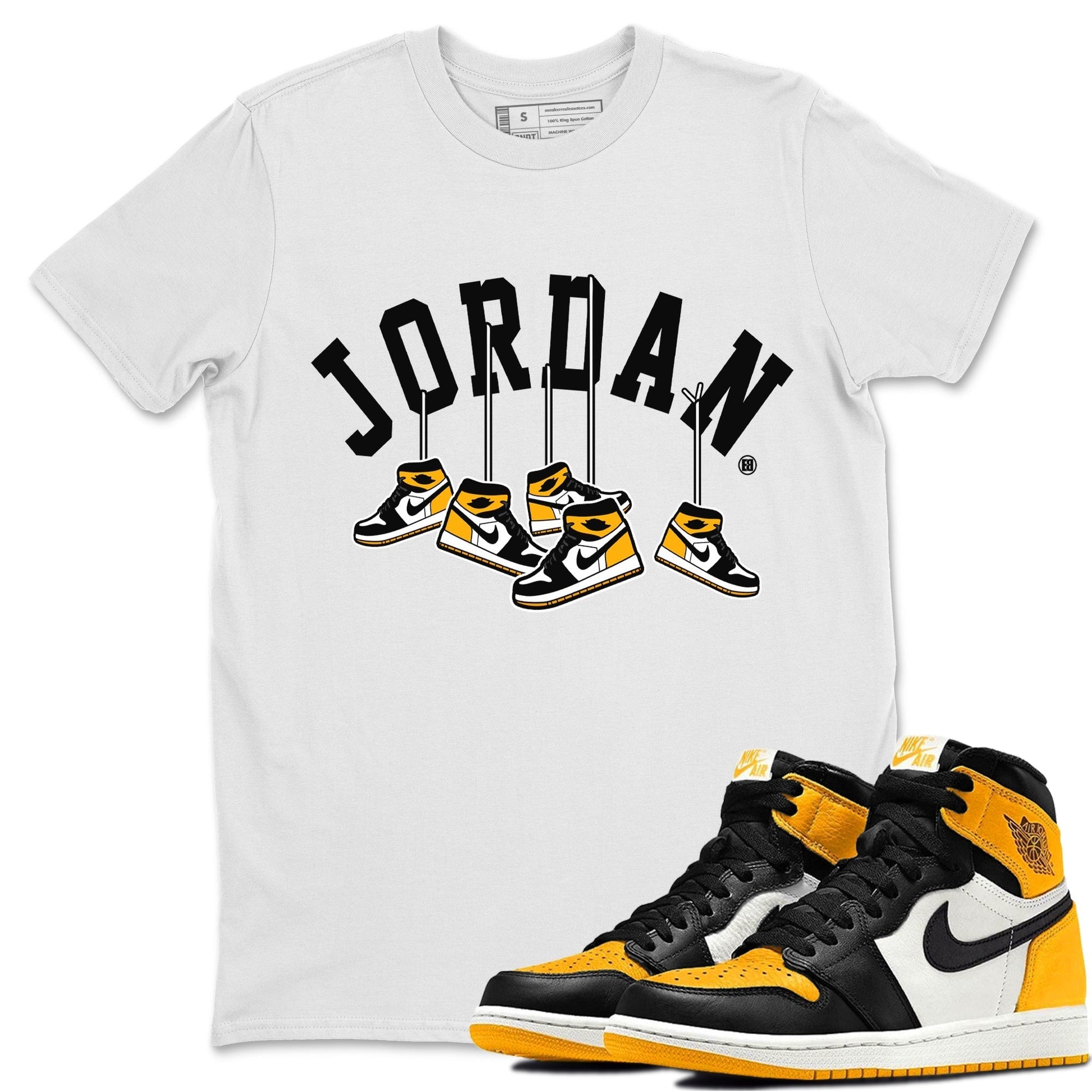 Hanging Sneakers Unisex Tops - Air Jordan 1 Taxi