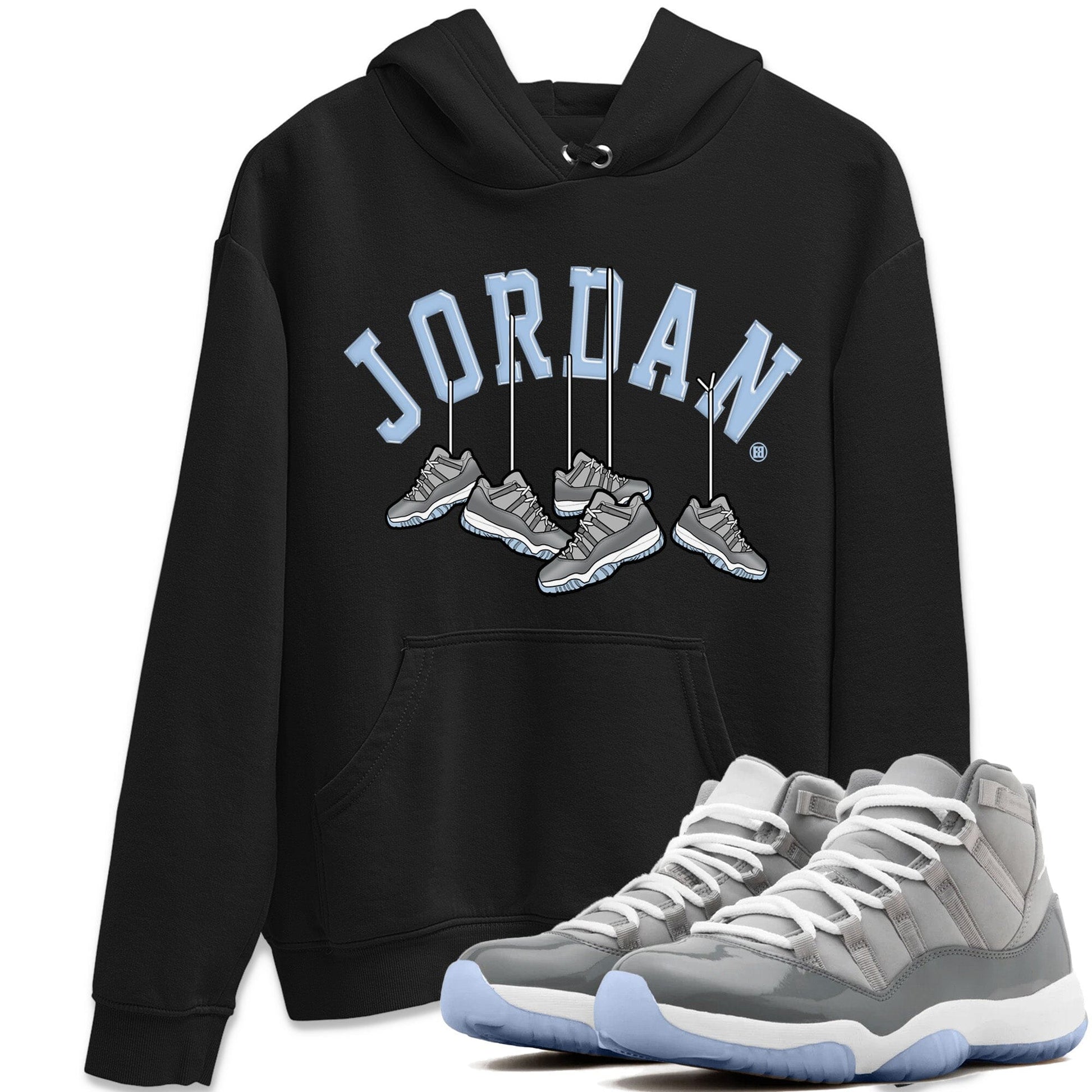 Hanging Sneakers Unisex Tops - Air Jordan 11 Cool Grey