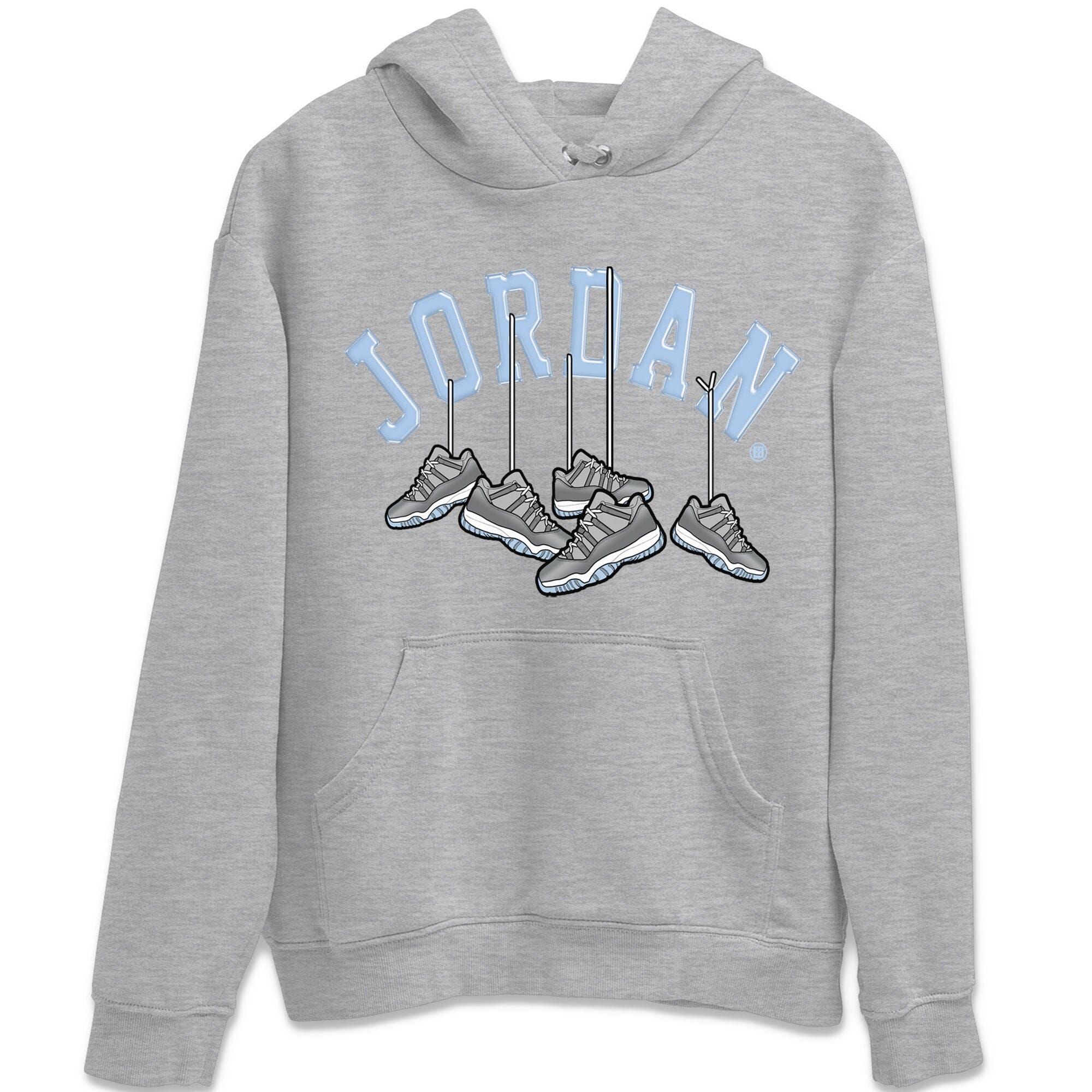 Hanging Sneakers Unisex Tops - Air Jordan 11 Cool Grey