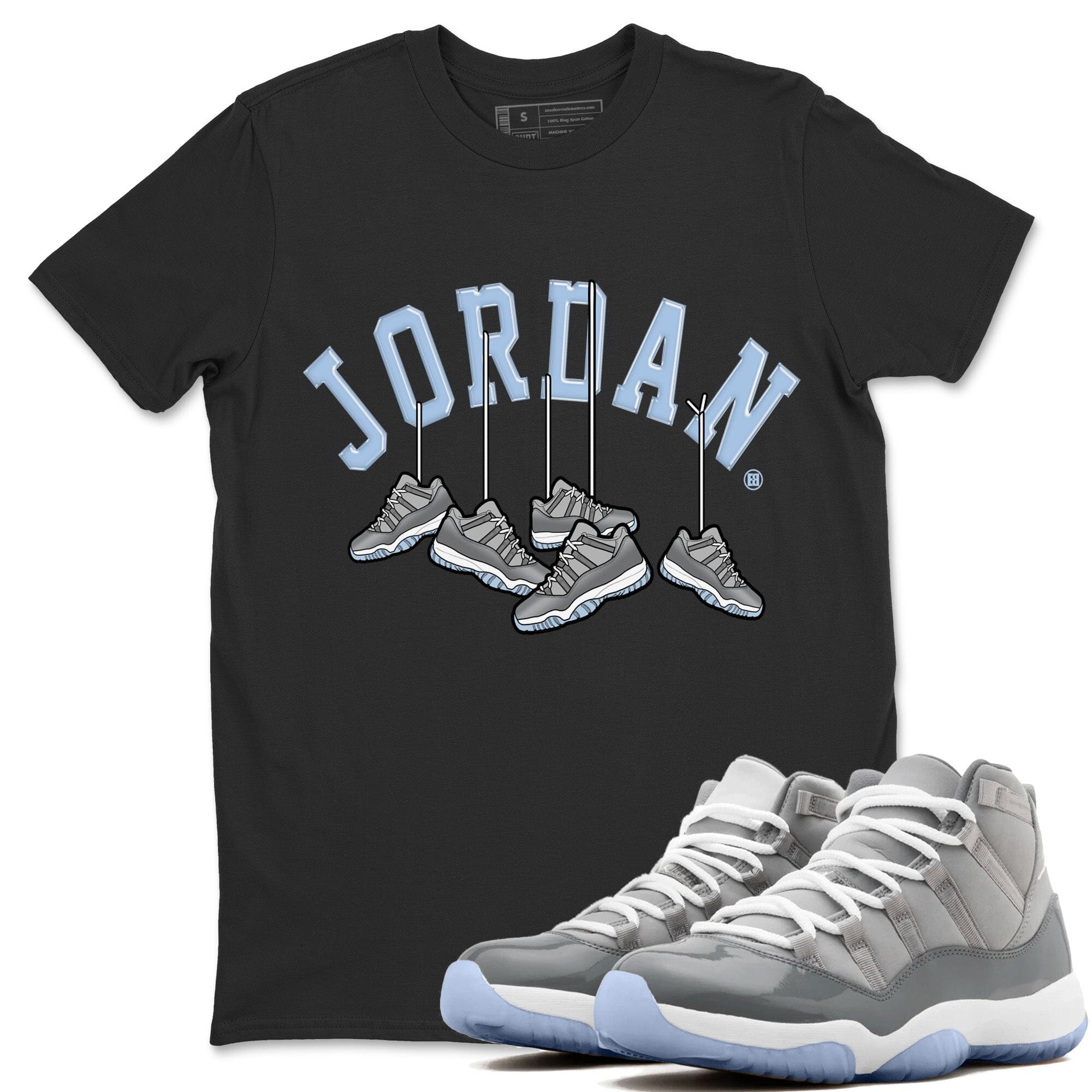 Hanging Sneakers Unisex Tops - Air Jordan 11 Cool Grey