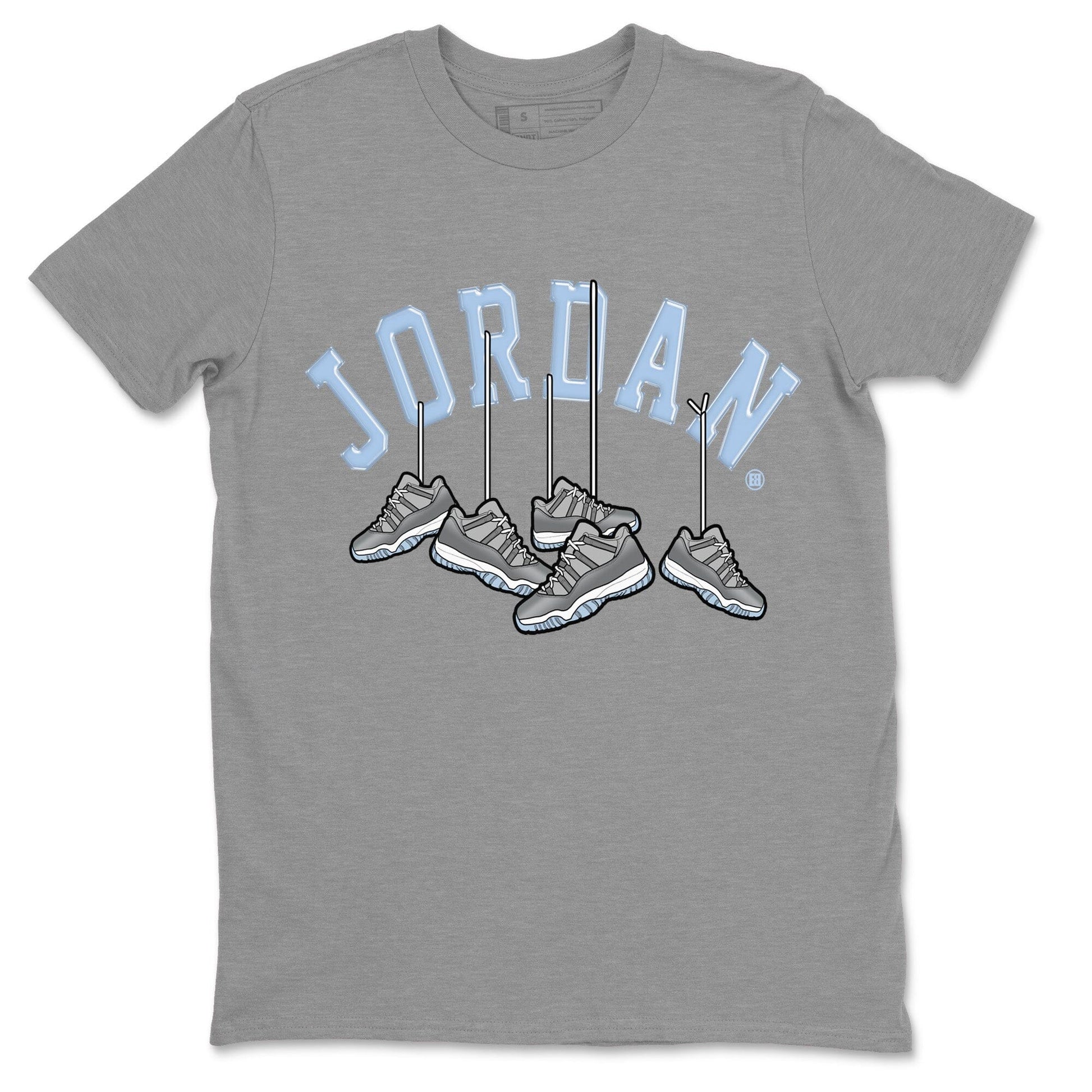 Hanging Sneakers Unisex Tops - Air Jordan 11 Cool Grey
