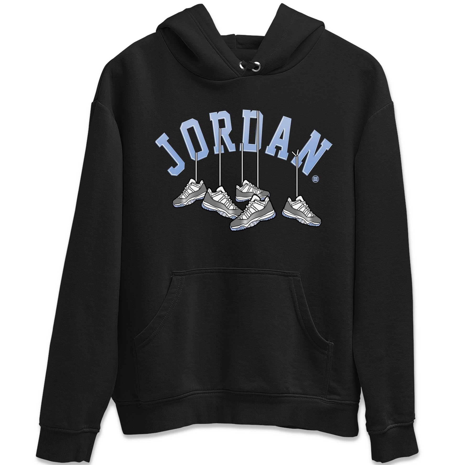 Hanging Sneakers Unisex Tops - Air Jordan 11 White Cement