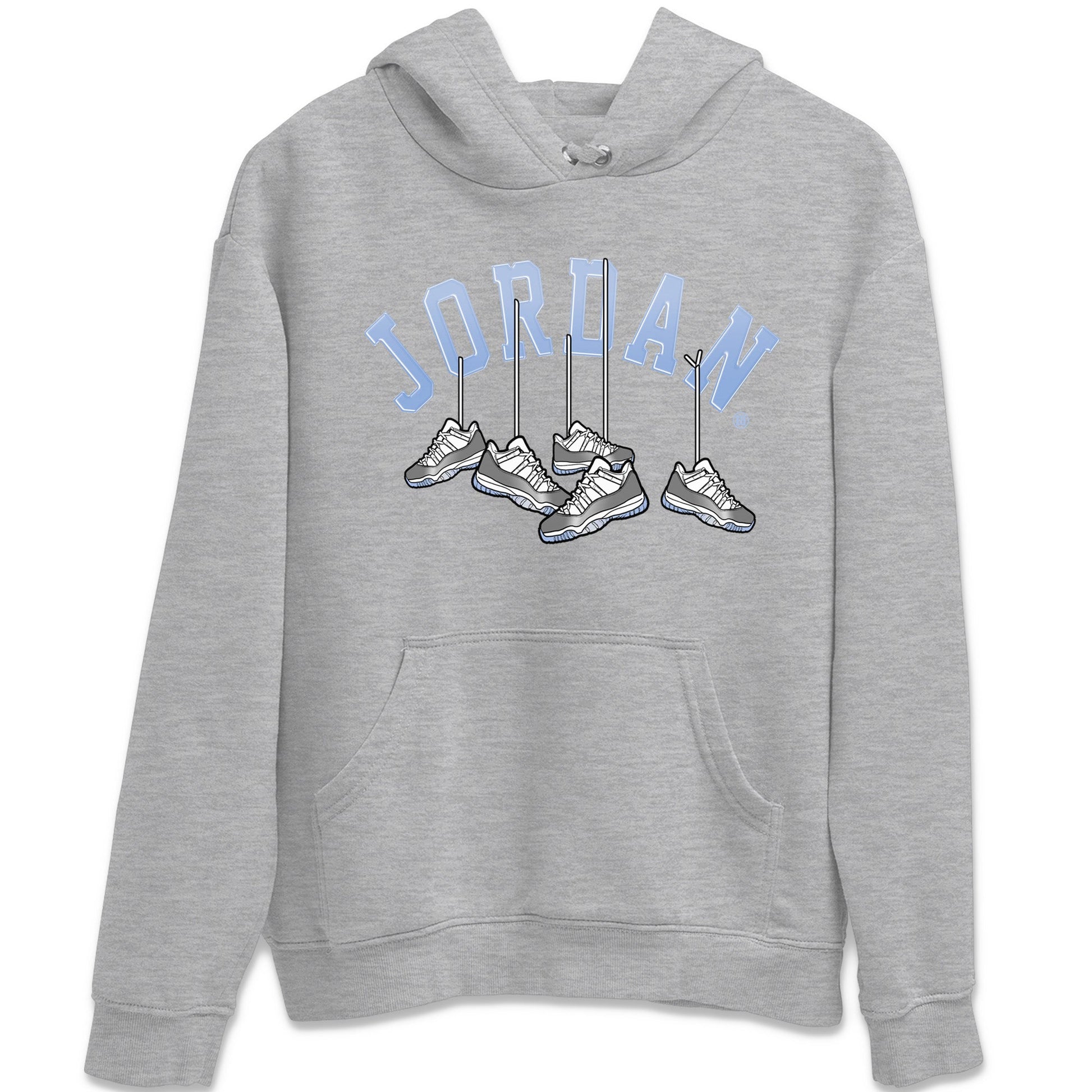 Hanging Sneakers Unisex Tops - Air Jordan 11 White Cement