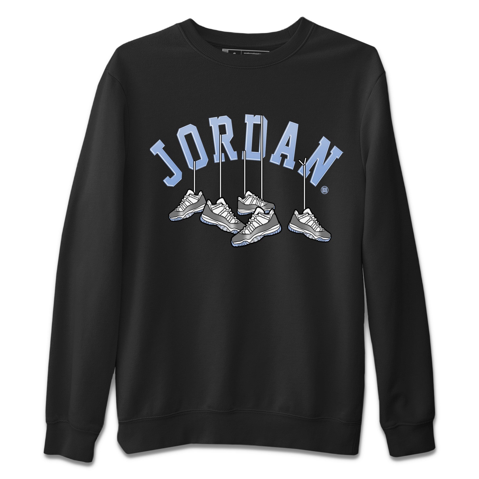 Hanging Sneakers Unisex Tops - Air Jordan 11 White Cement