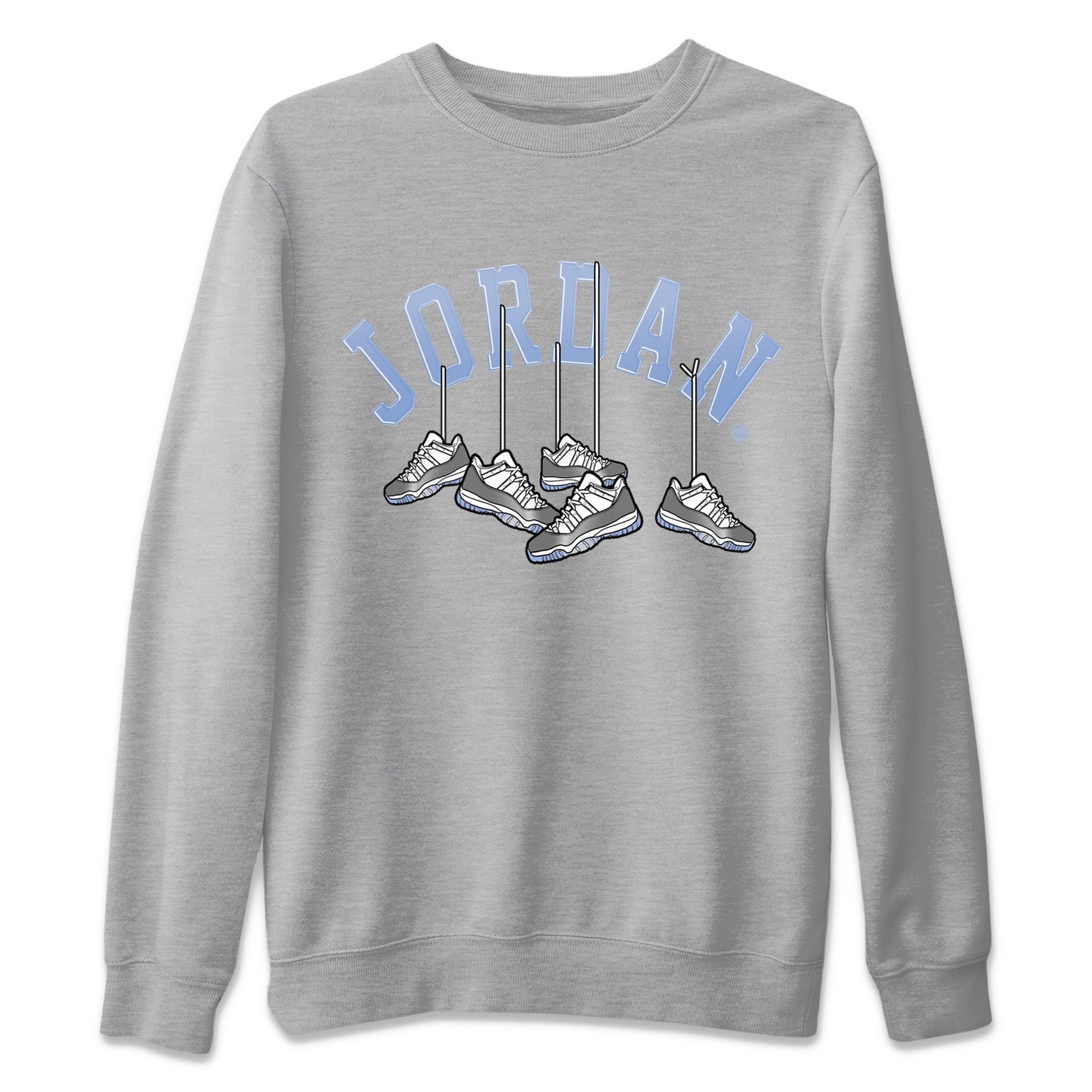 Hanging Sneakers Unisex Tops - Air Jordan 11 White Cement