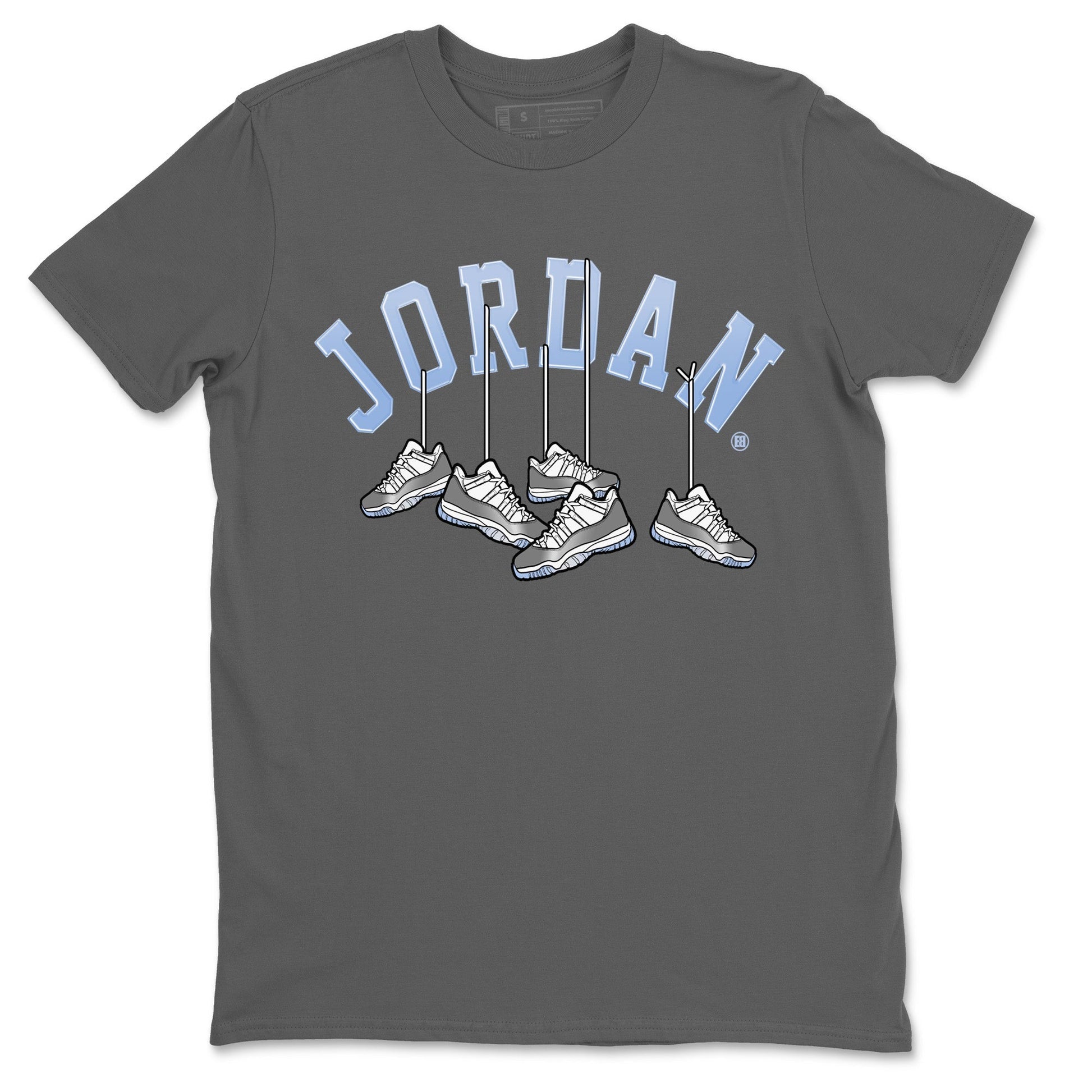 Hanging Sneakers Unisex Tops - Air Jordan 11 White Cement