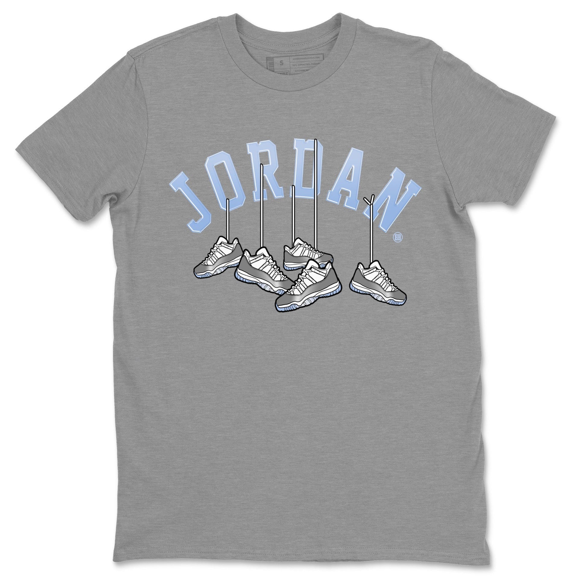 Hanging Sneakers Unisex Tops - Air Jordan 11 White Cement