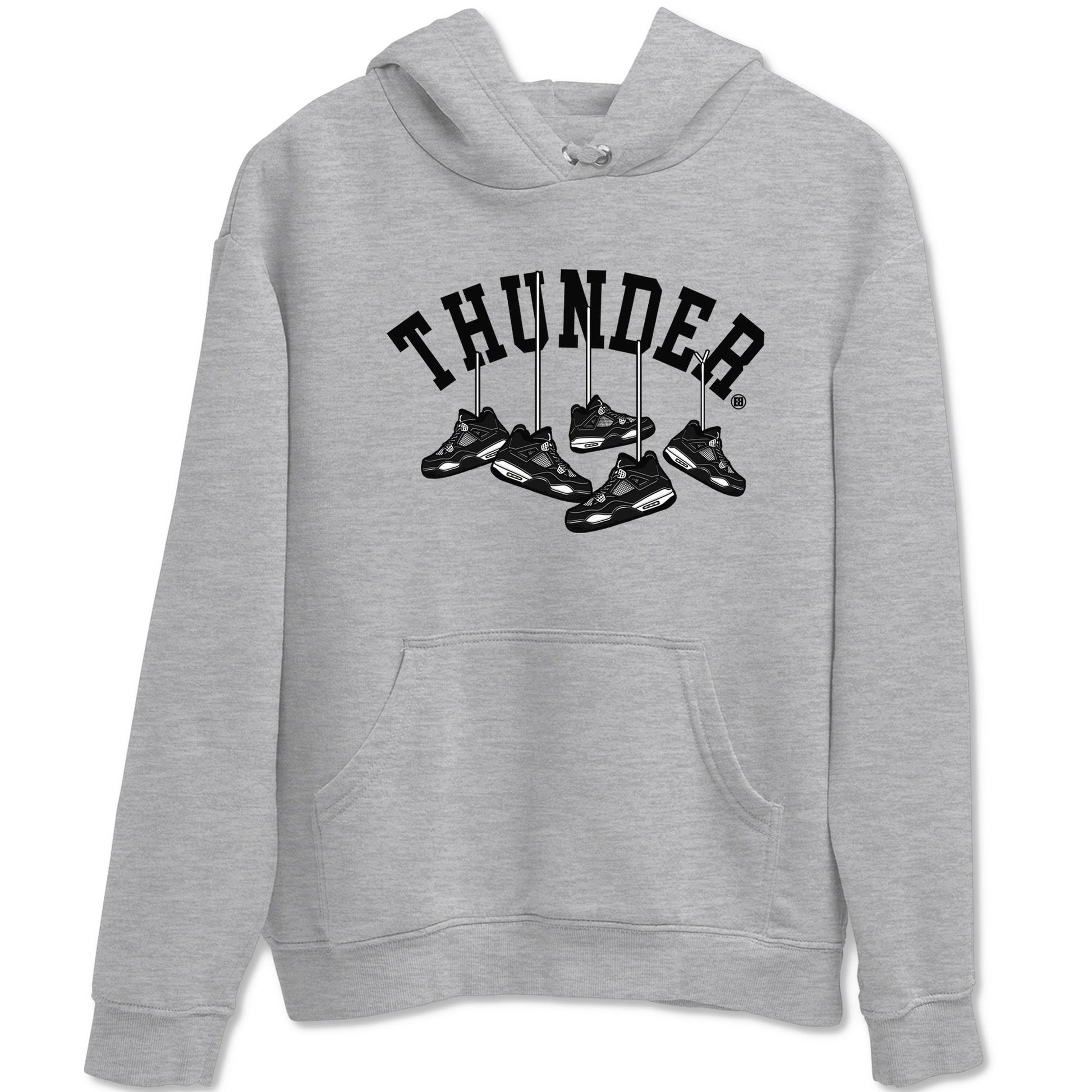 Hanging Sneakers Sneaker Tees - Air Jordan 4 White Thunder