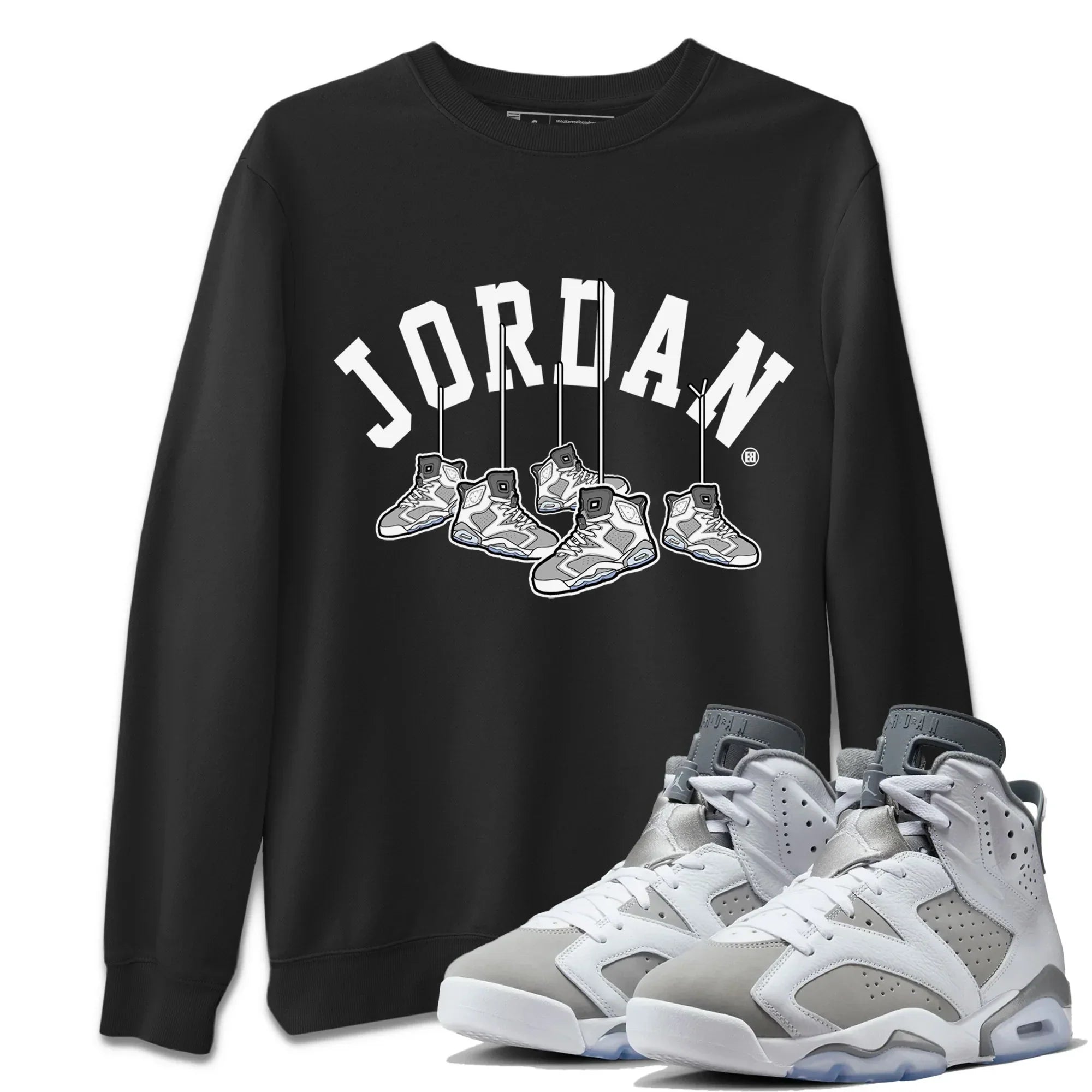 Hanging Sneakers Unisex Tops - Air Jordan 6 Cool Grey