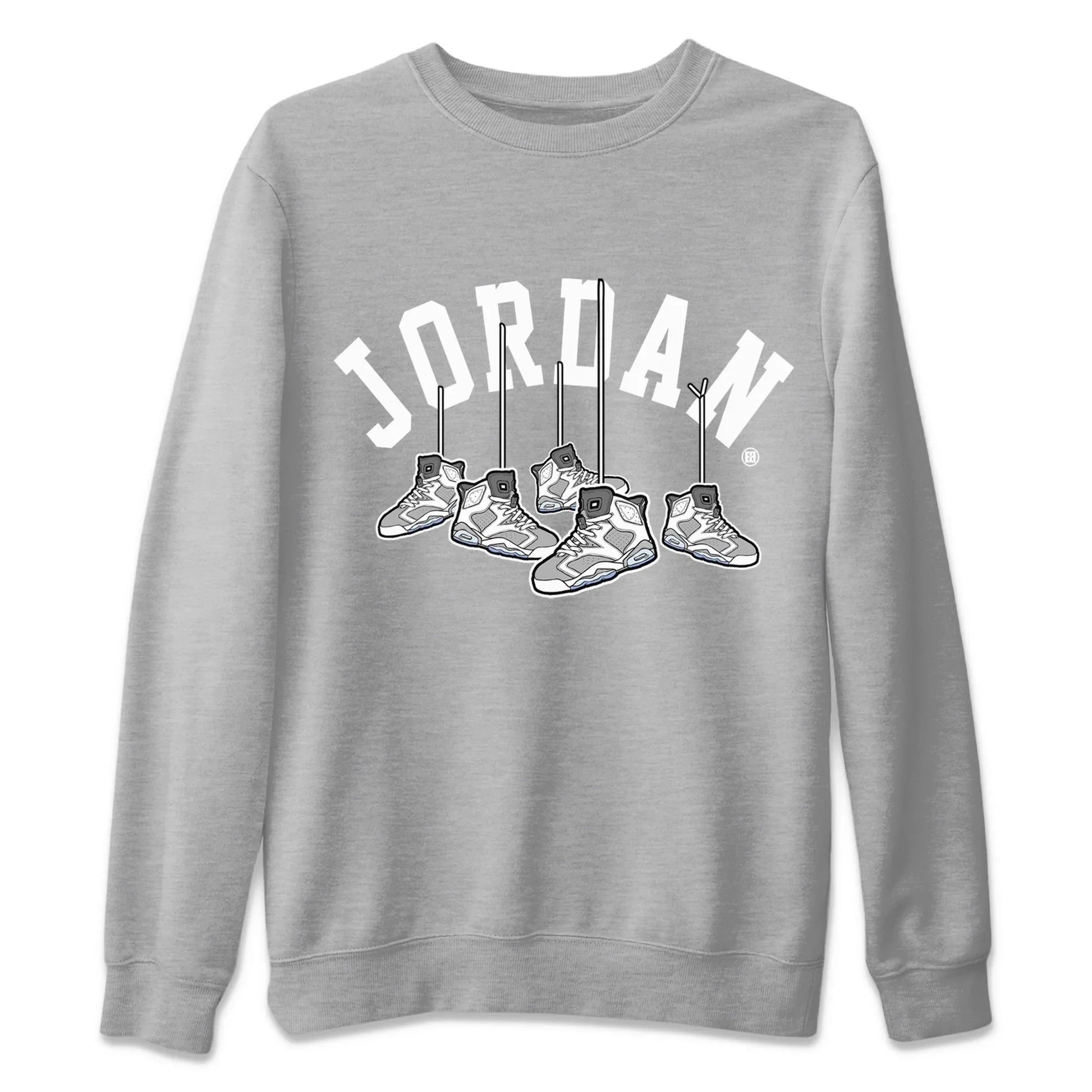 Hanging Sneakers Unisex Tops - Air Jordan 6 Cool Grey