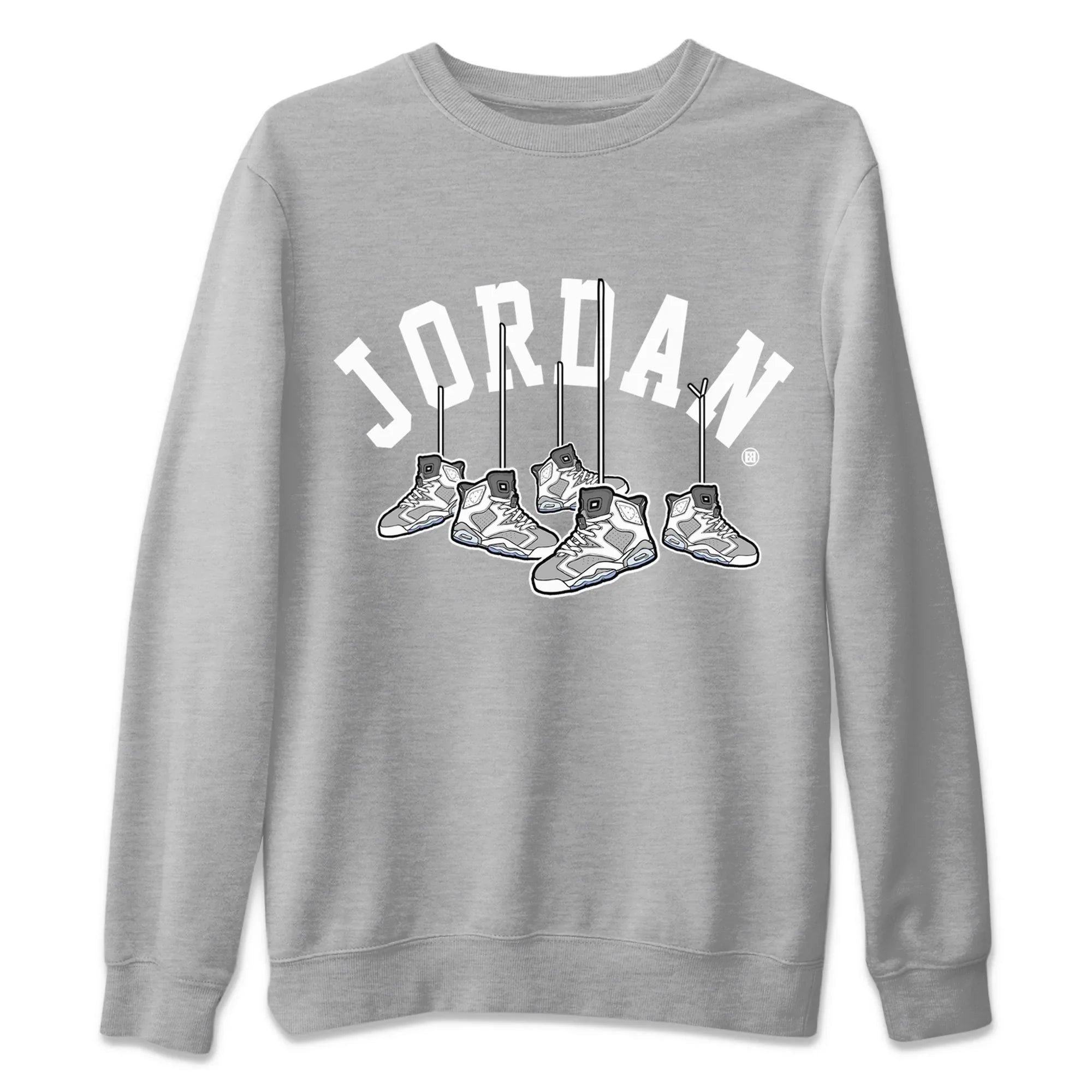 Hanging Sneakers Unisex Tops - Air Jordan 6 Cool Grey