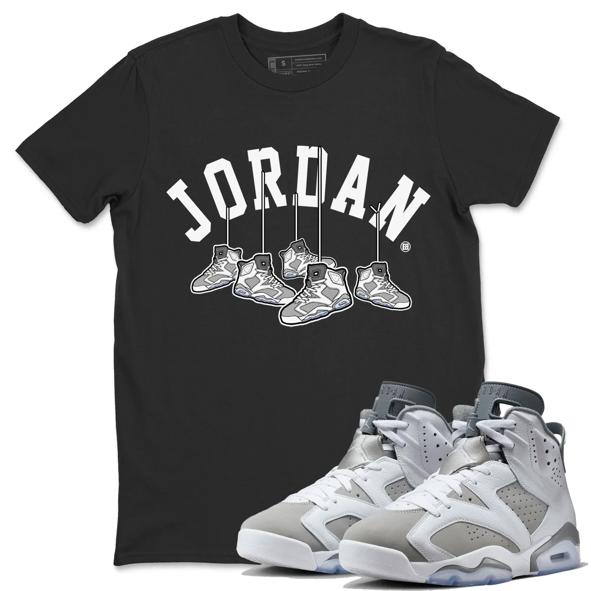 Hanging Sneakers Unisex Tops - Air Jordan 6 Cool Grey