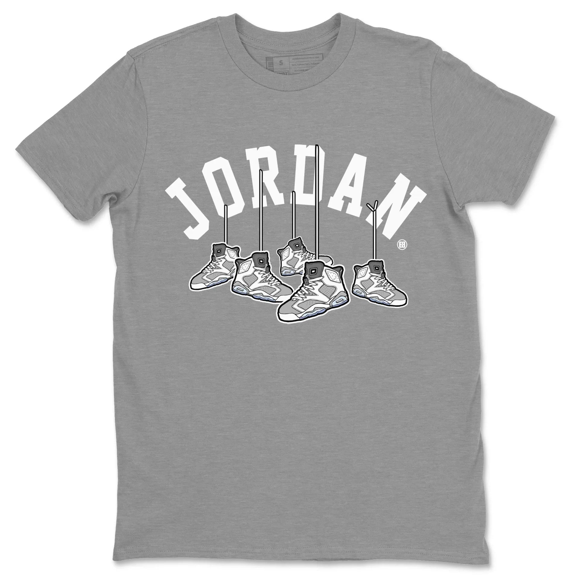 Hanging Sneakers Unisex Tops - Air Jordan 6 Cool Grey