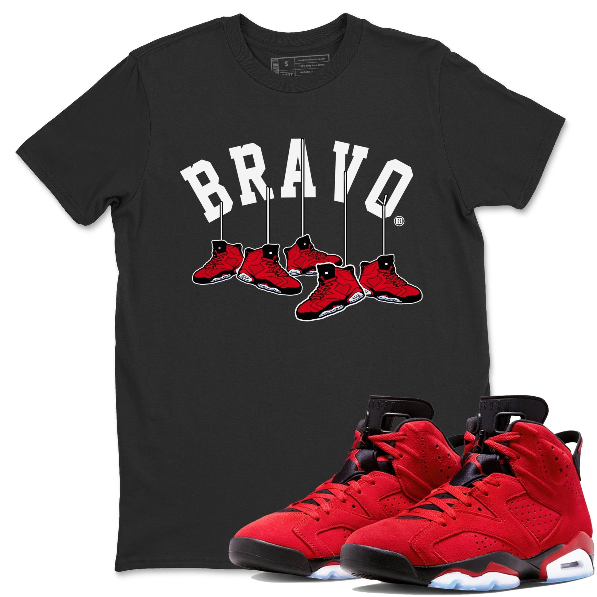 Hanging Sneakers Unisex Tops - Air Jordan 6 Toro Bravo