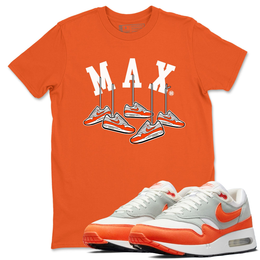 Hanging Sneakers Sneaker Tees - Air Max 1 Cosmic Clay