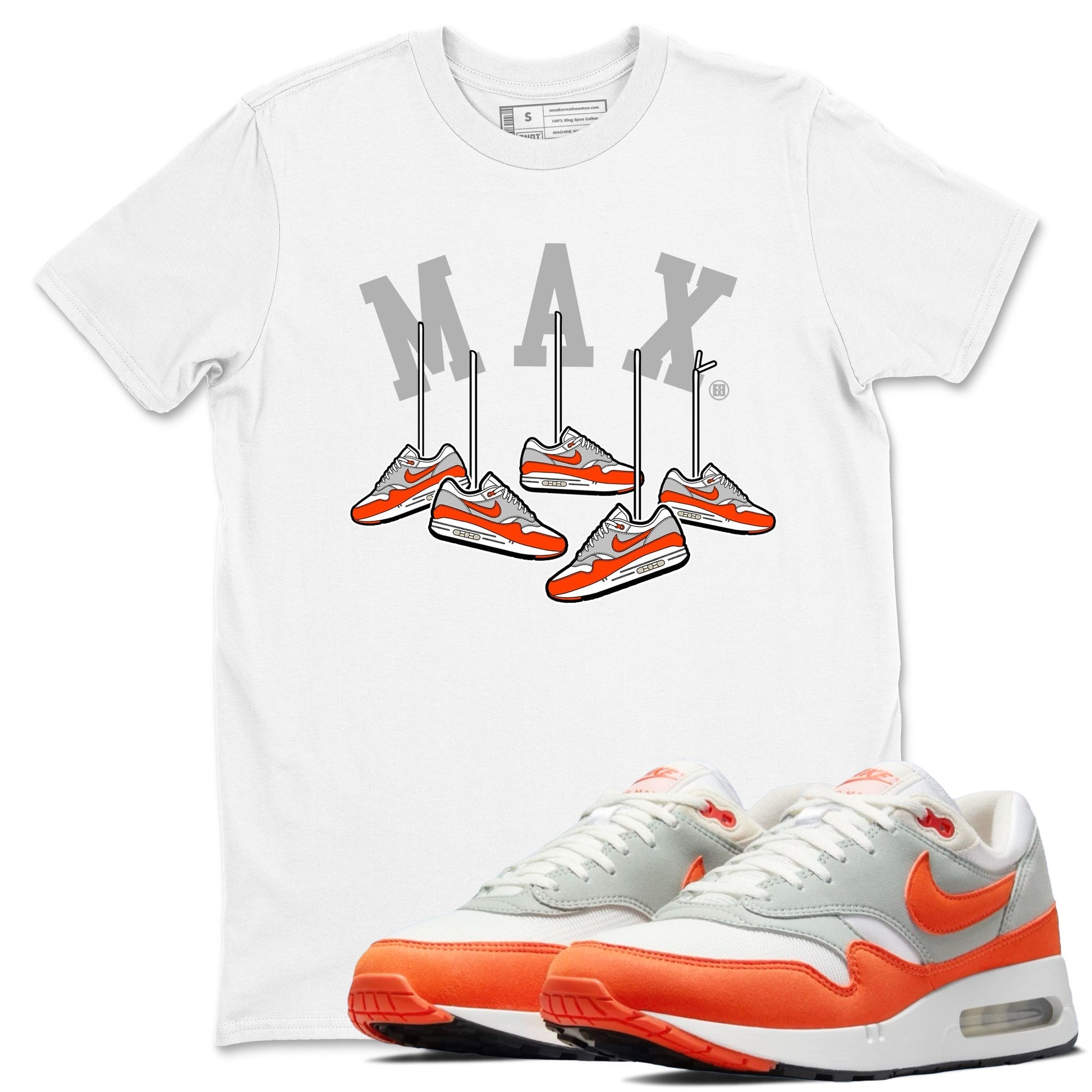 Hanging Sneakers Sneaker Tees - Air Max 1 Cosmic Clay