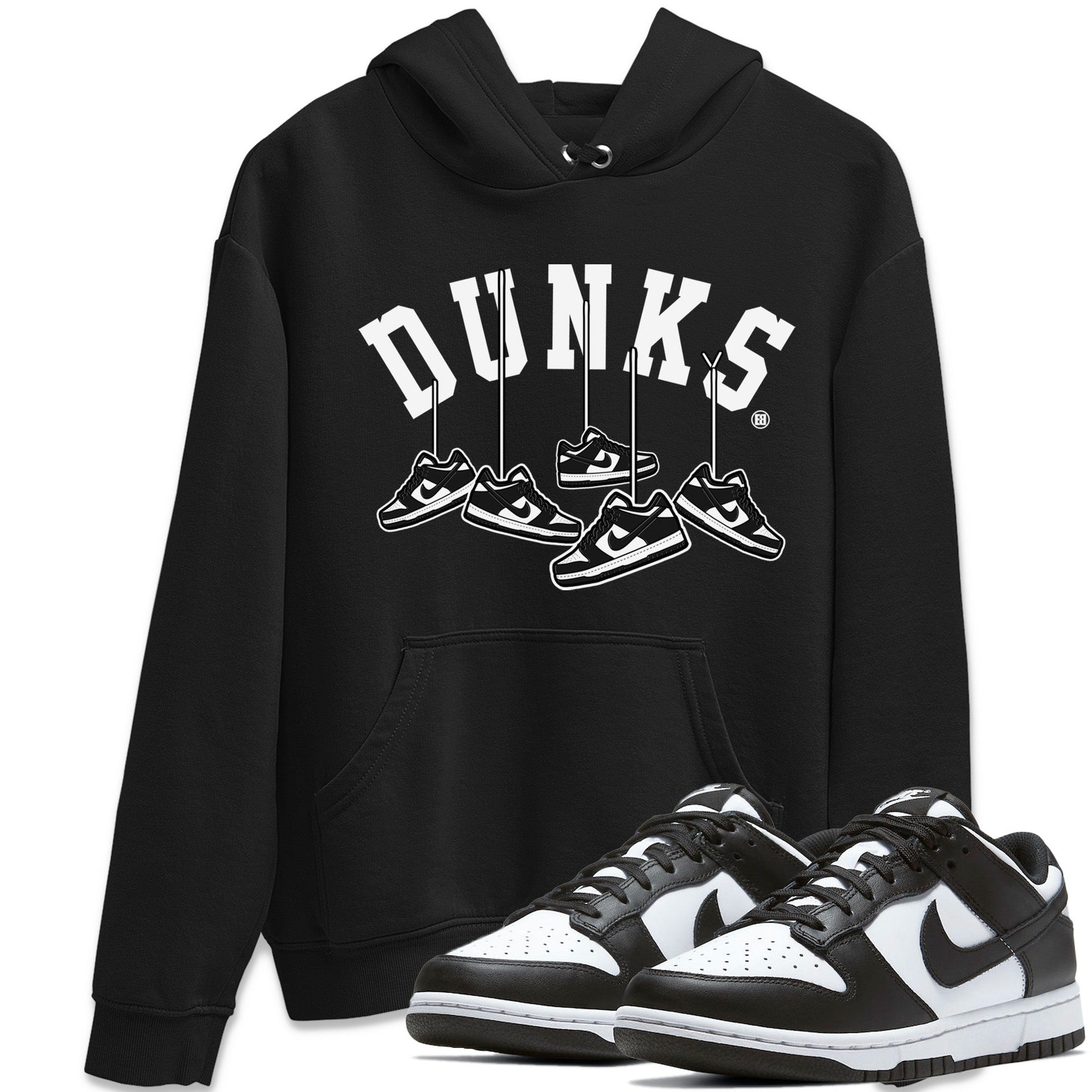 Hanging Sneakers Unisex Tops - Dunk Panda