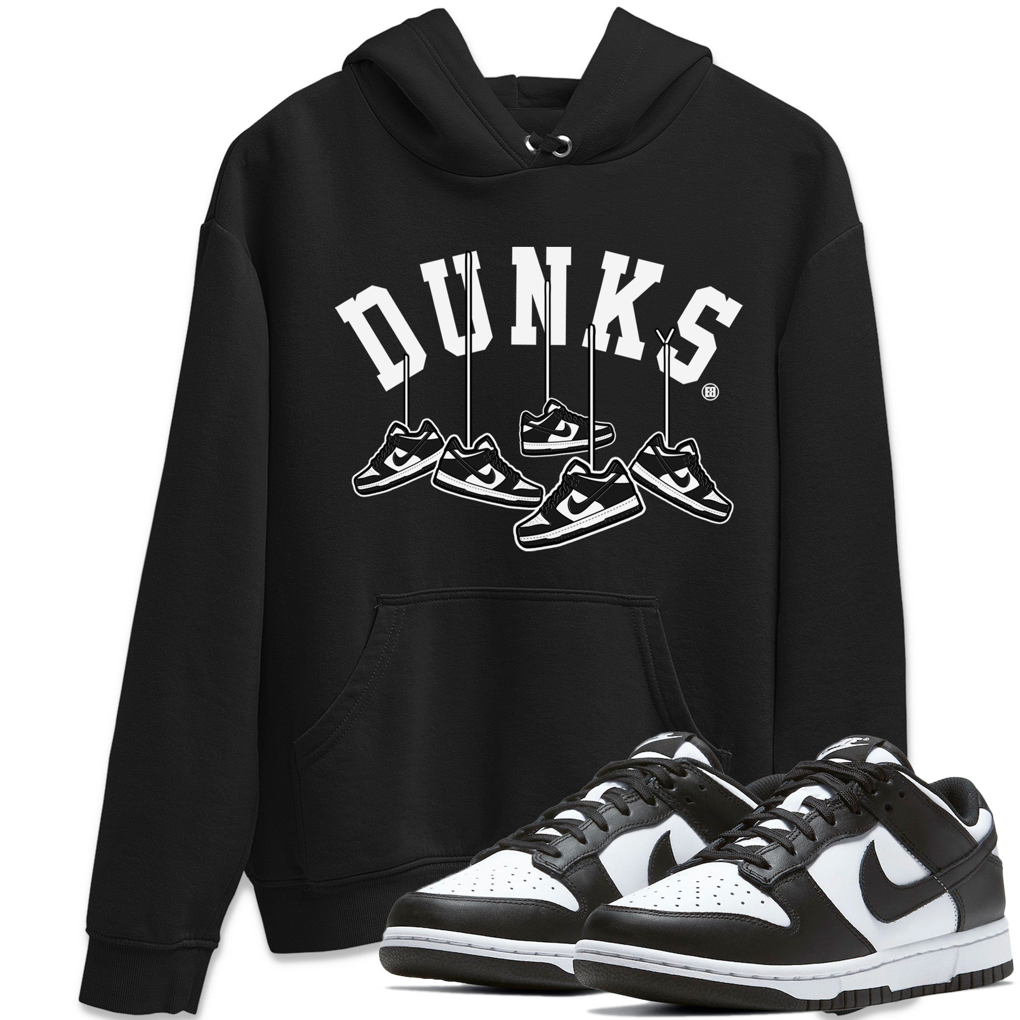 Hanging Sneakers Unisex Tops - Dunk Panda