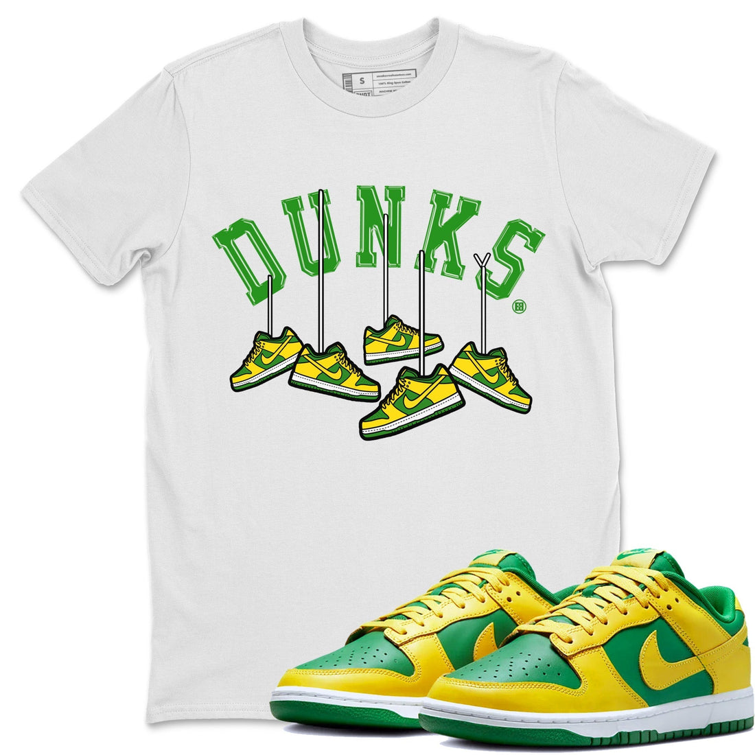 Hanging Sneakers Unisex Tops - Dunk Reverse Brazil