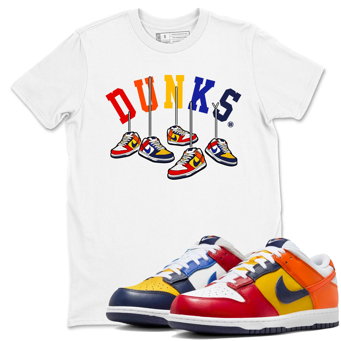 Hanging Sneakers Sneaker Tees - Dunk What The